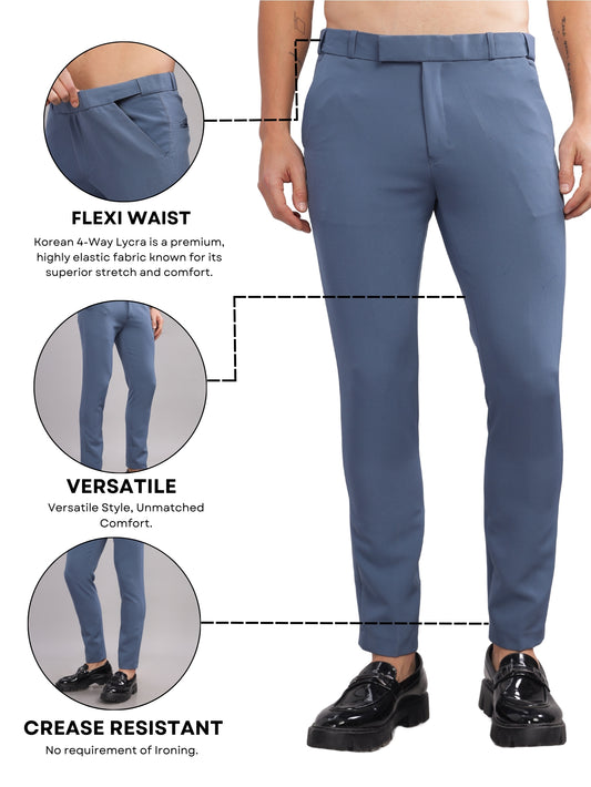 Leisure Blue Flexi Waist Trouser