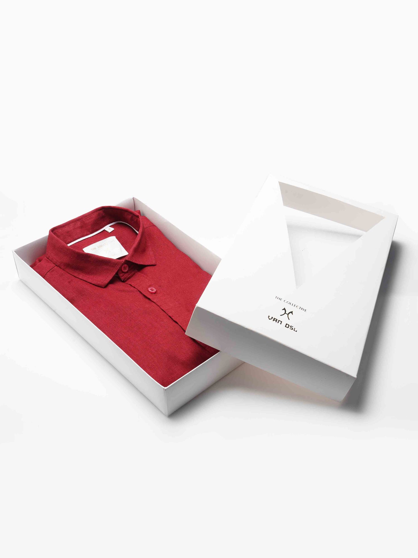 Pure Linen Red Shirt