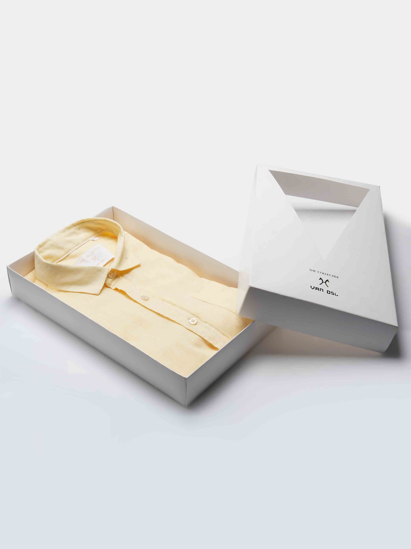 Pure Linen Yellow Shirt