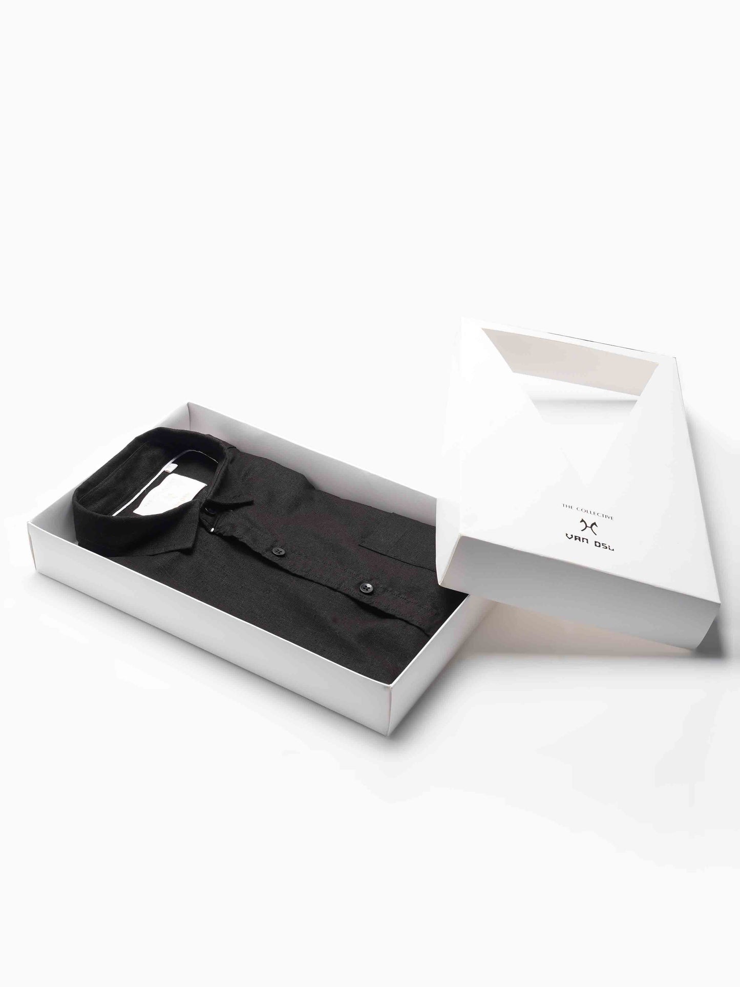 Pure Linen Black Shirt