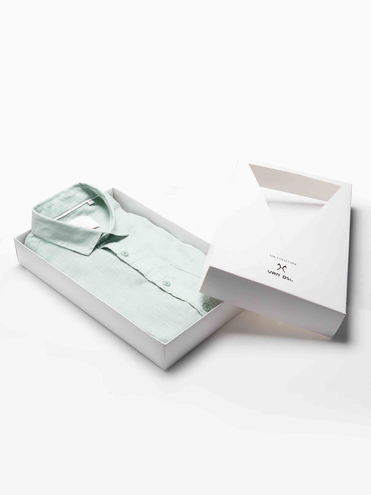 Pure Linen Light Blue Shirt