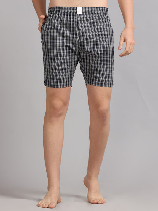 Black Checks Boxer