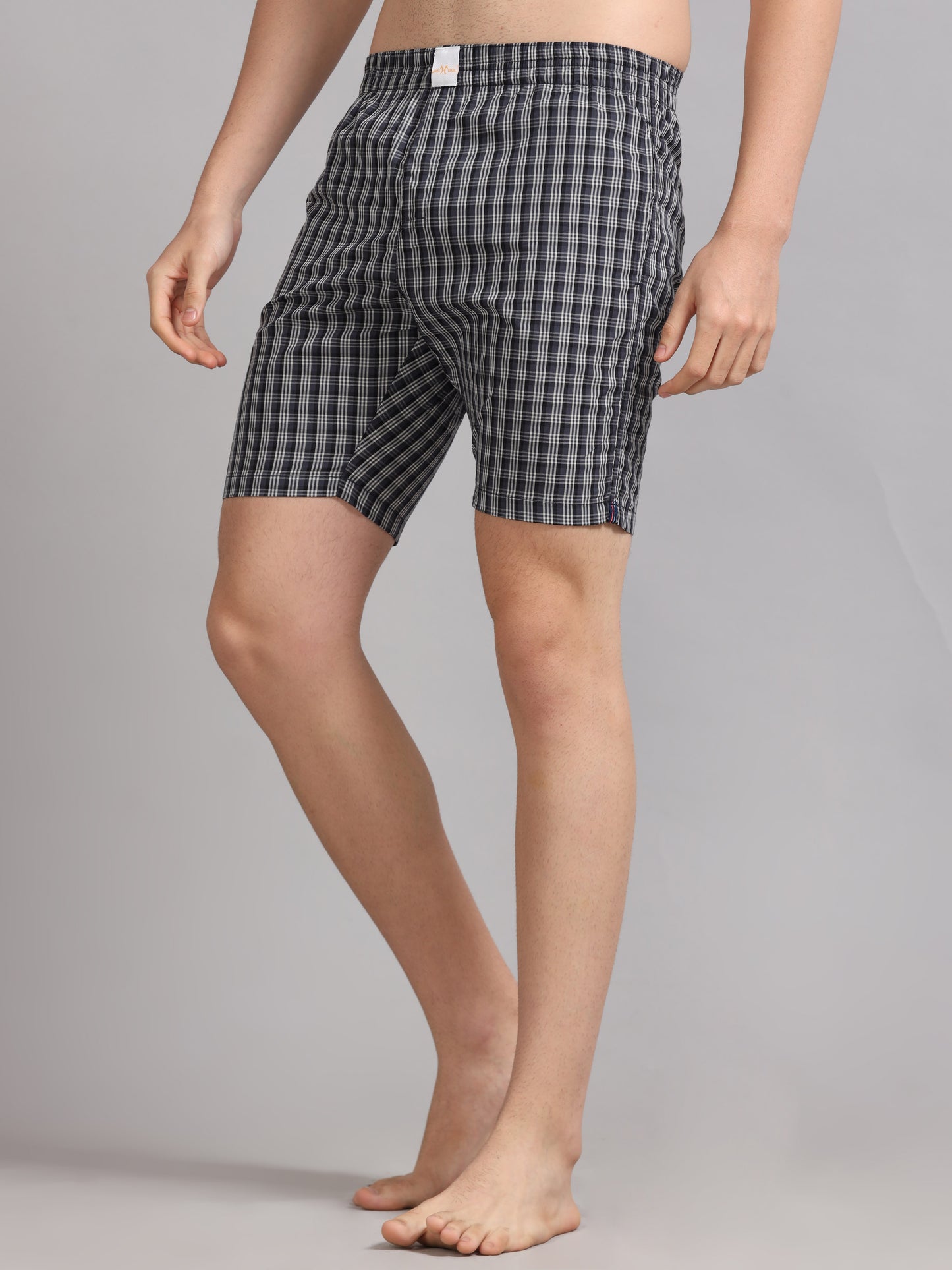 Black Checks Boxer