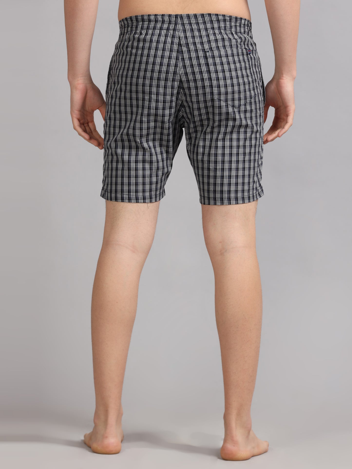 Black Checks Boxer