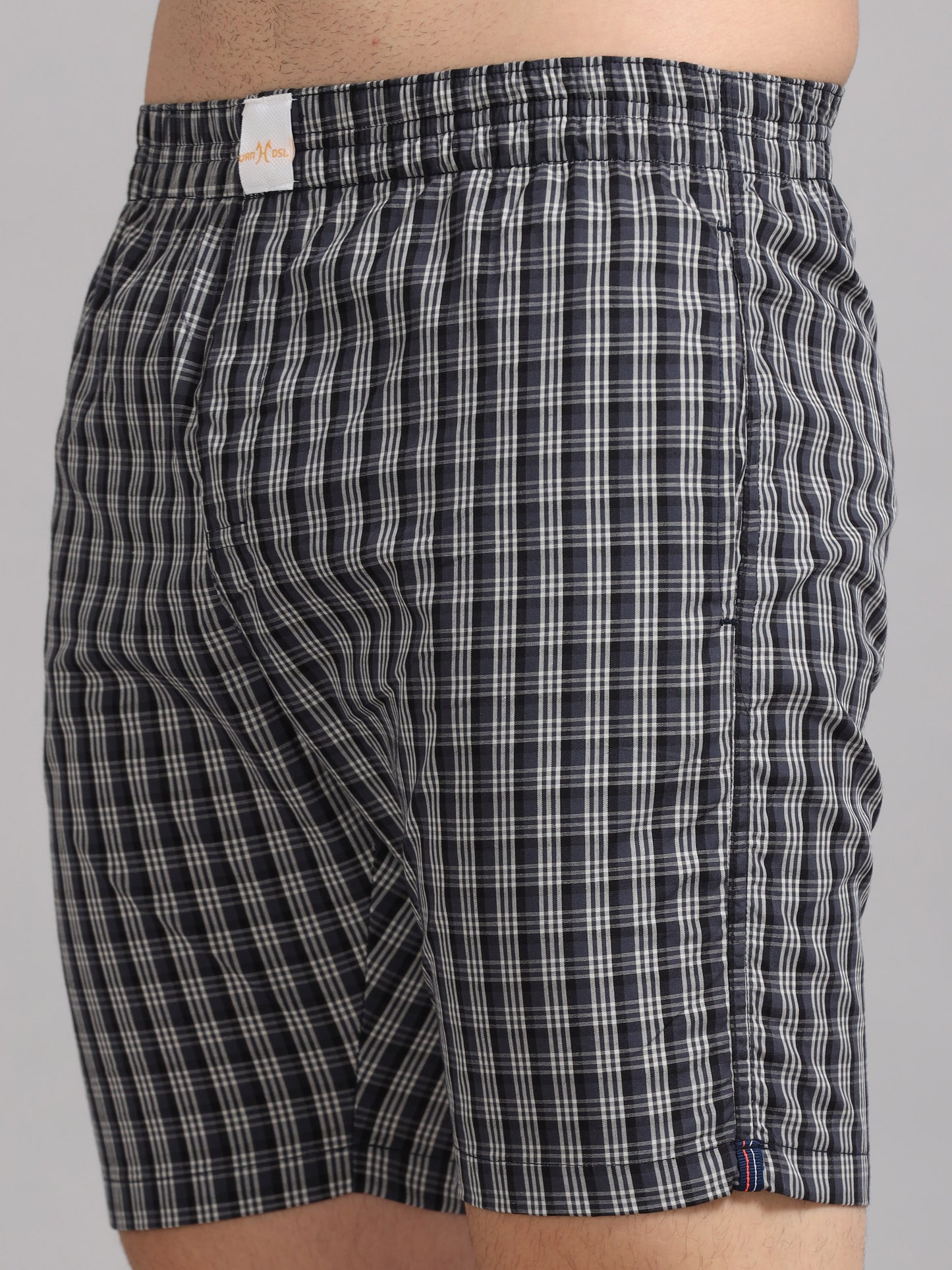 Black Checks Boxer