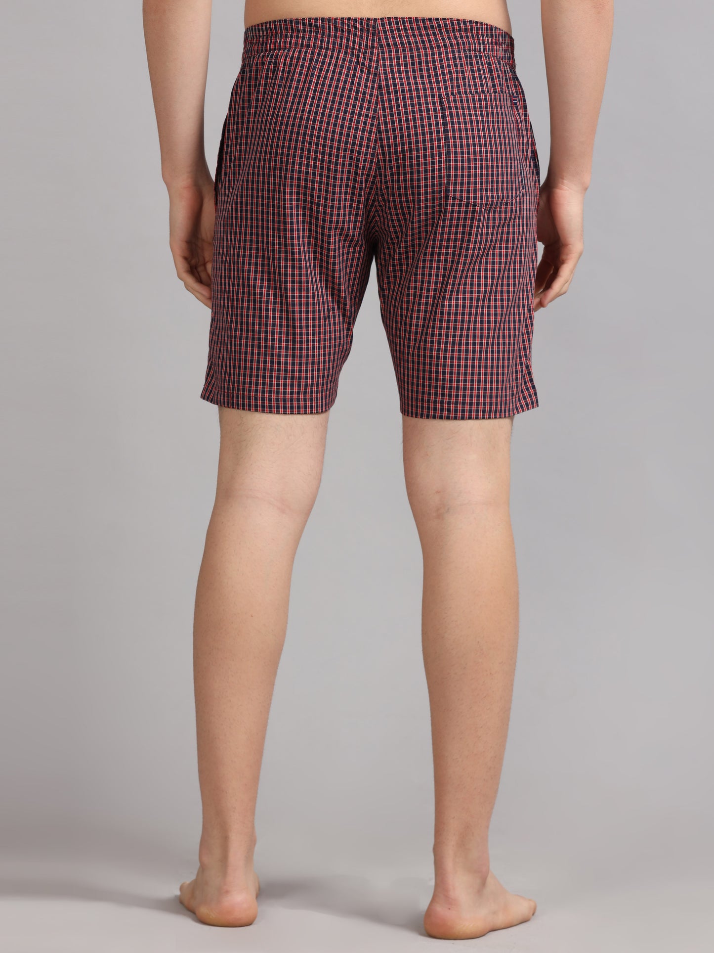 Maroon Micro Checks Boxer