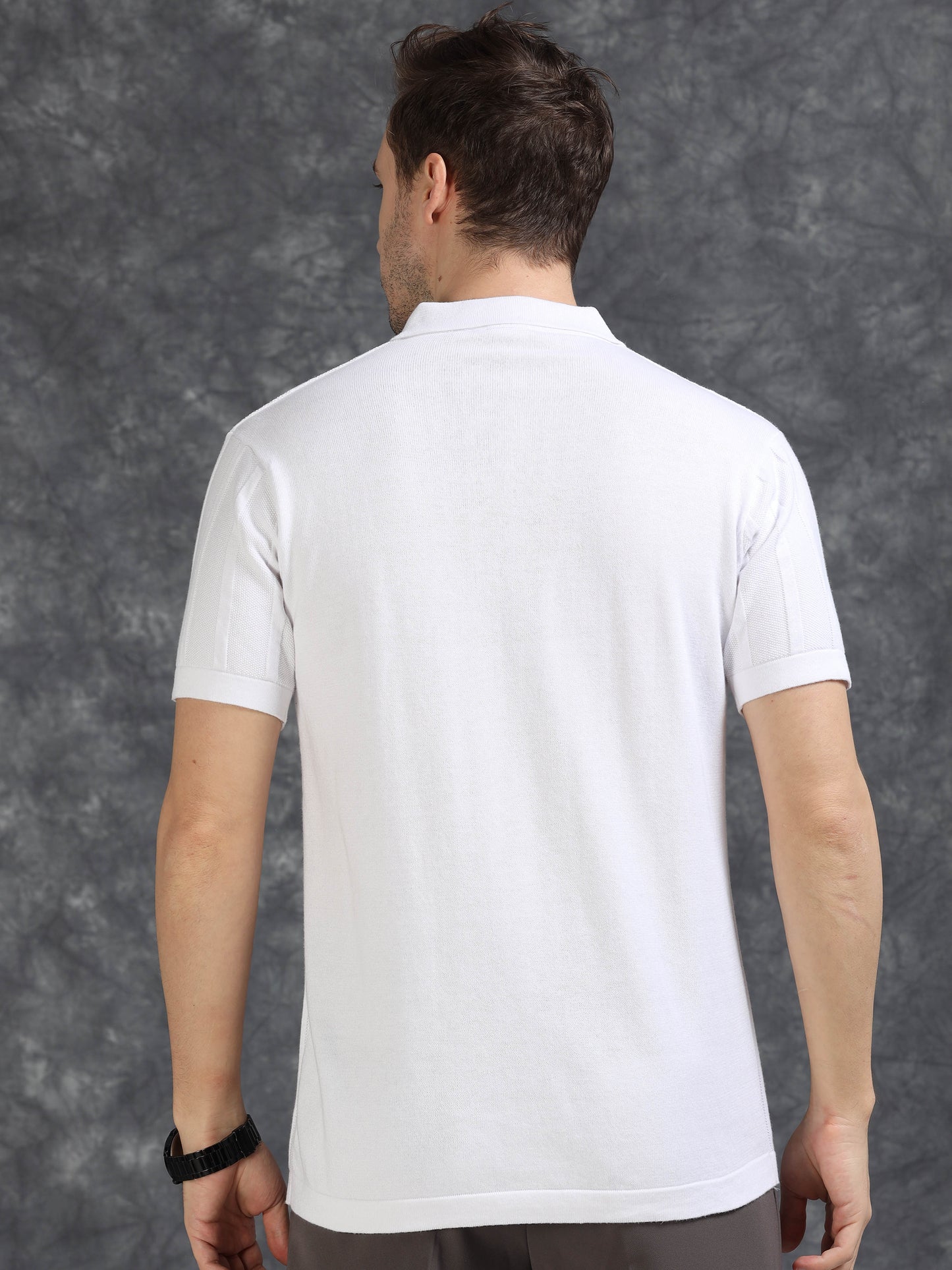 White Vibe Shift Polo T-Shirt