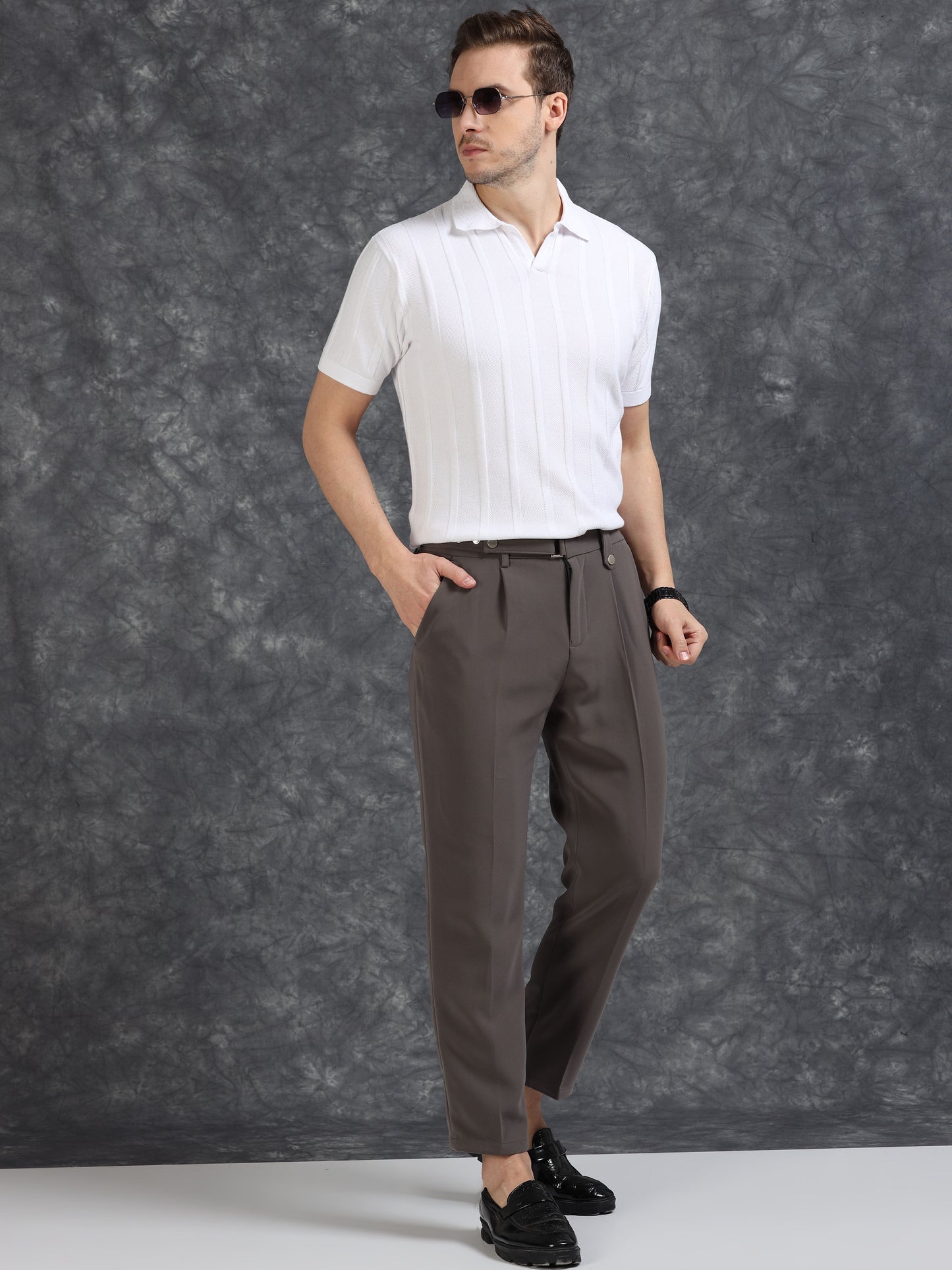 White Vibe Shift Polo T-Shirt