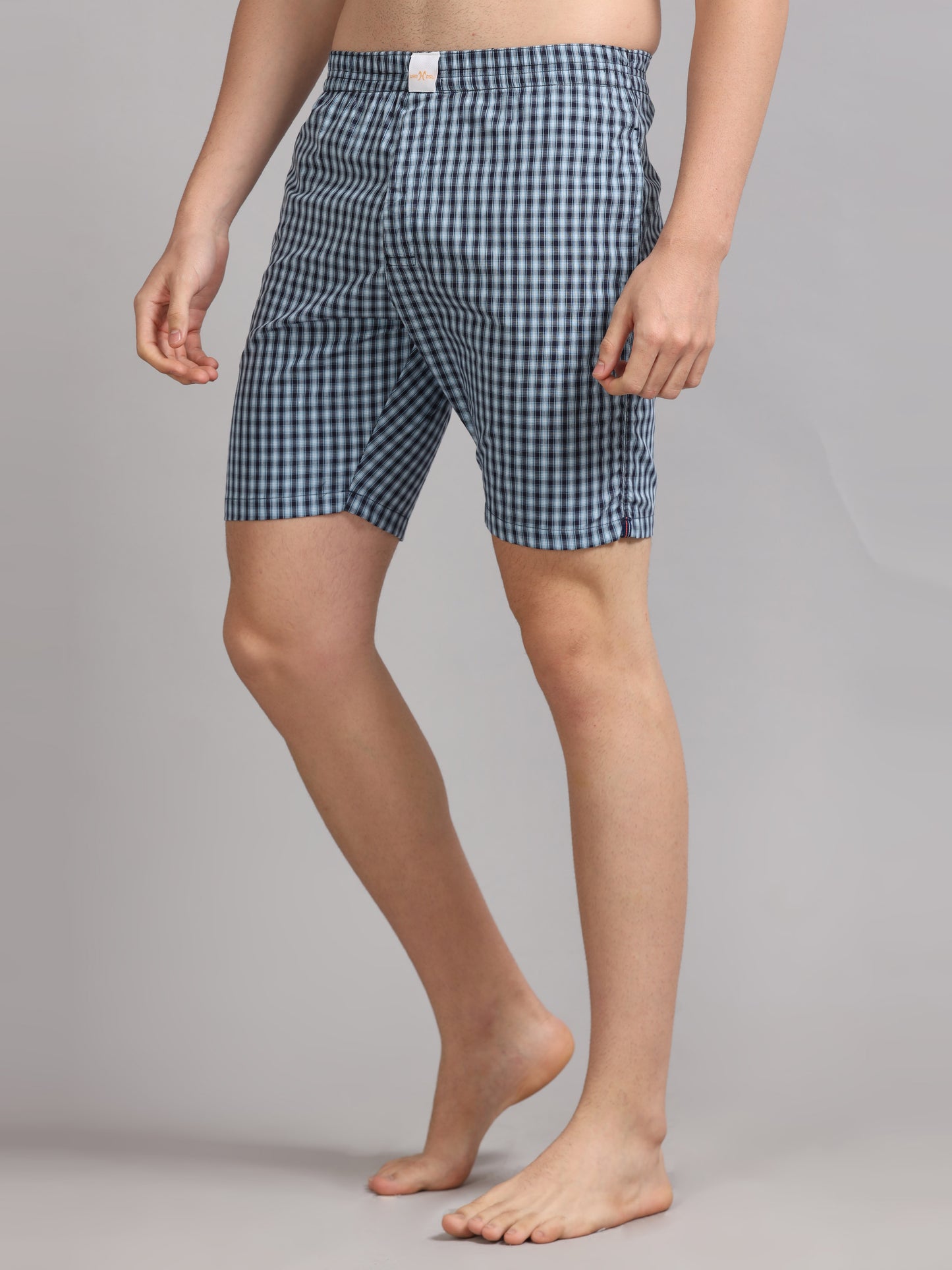 Blue Checks Boxer