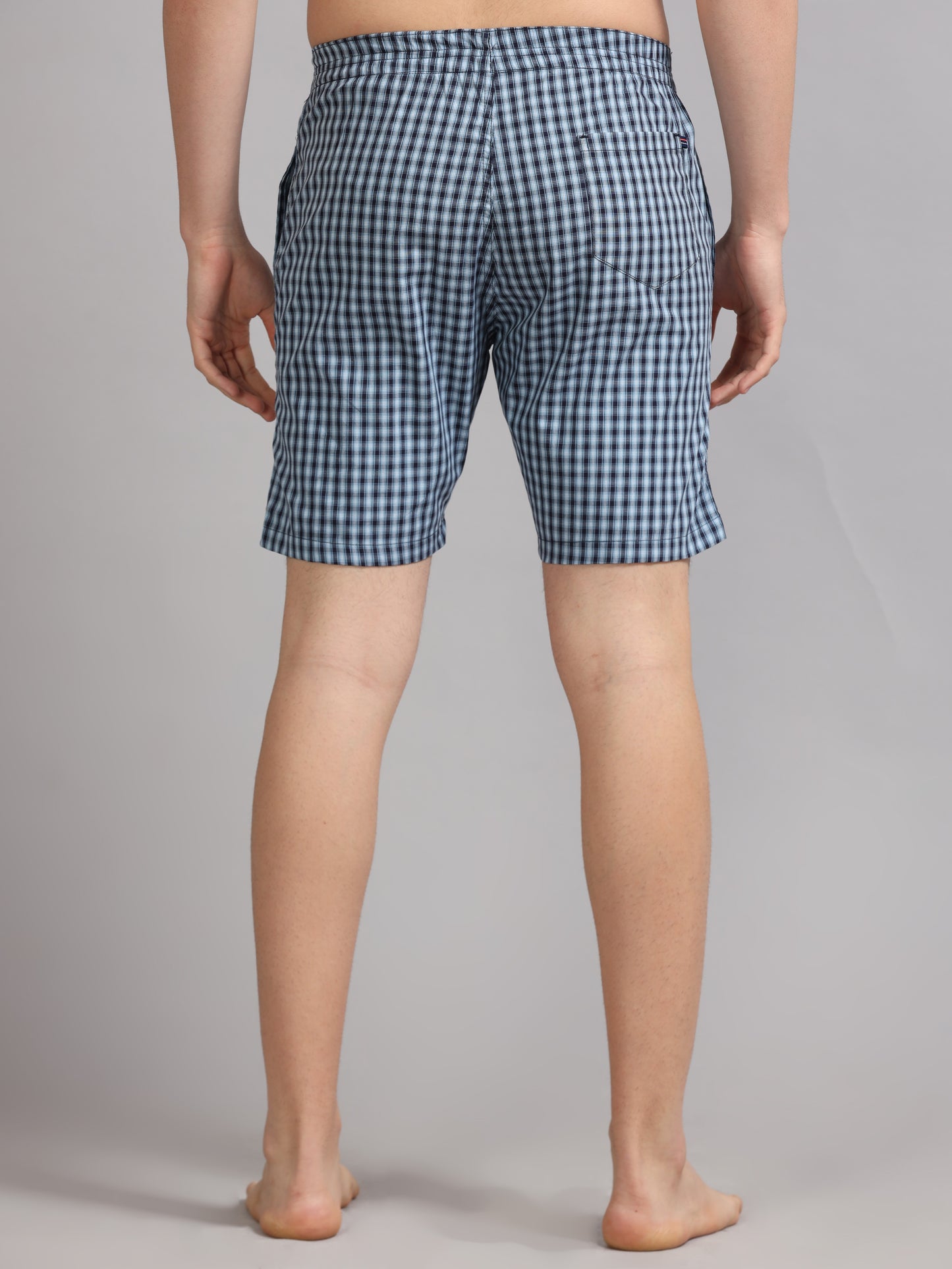 Blue Checks Boxer