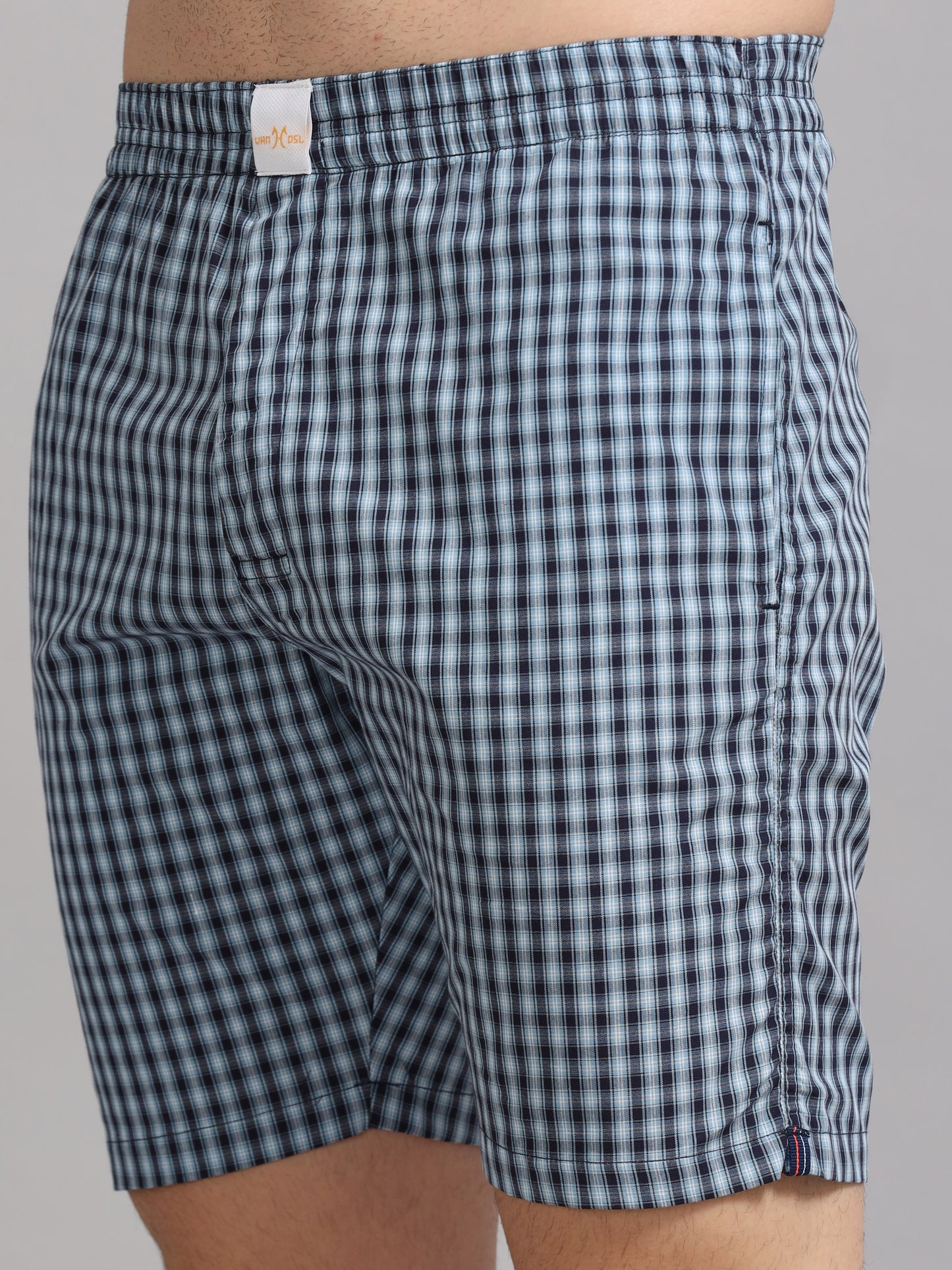 Blue Checks Boxer