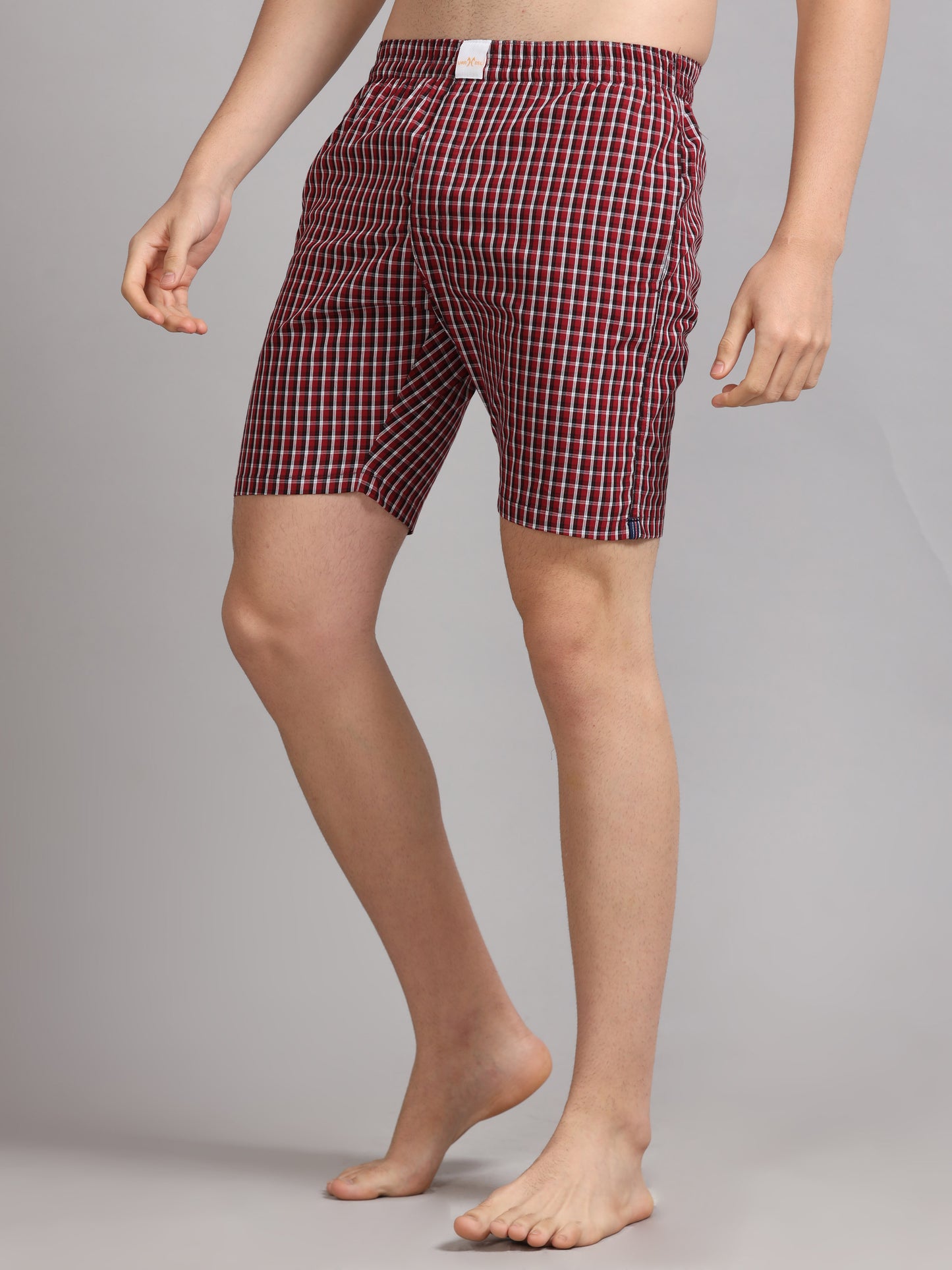 Reddish Checks Boxer