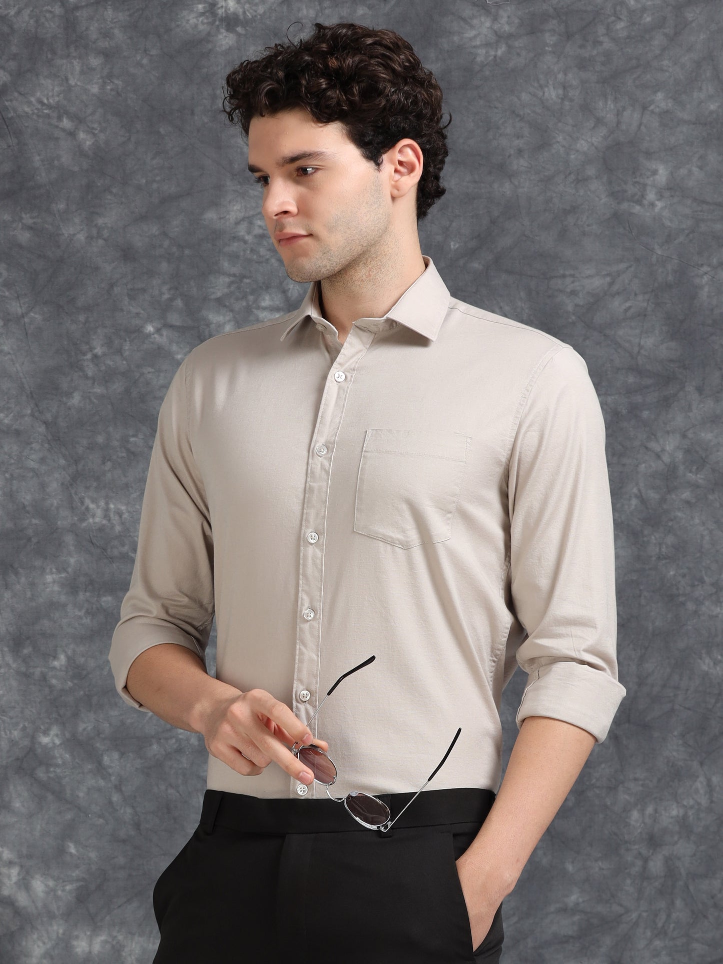 Cream Oxford Shirt