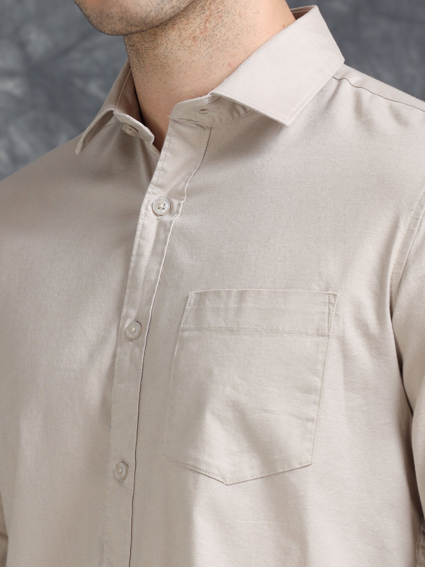 Cream Oxford Shirt