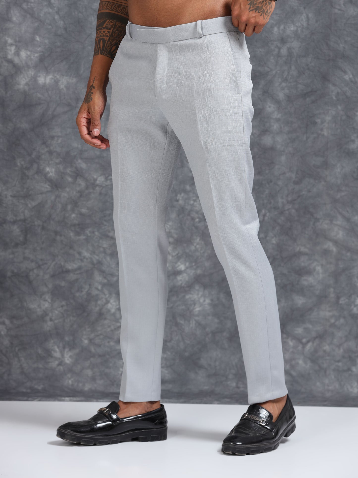 Light Grey Linen Trouser