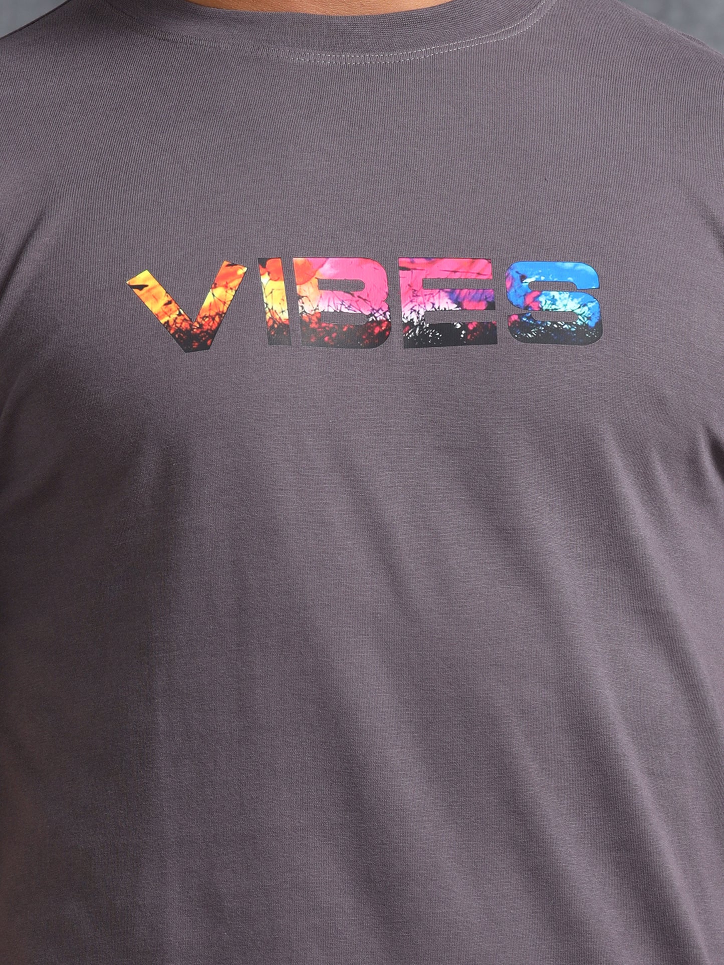 Grey Vibe Printed Tee