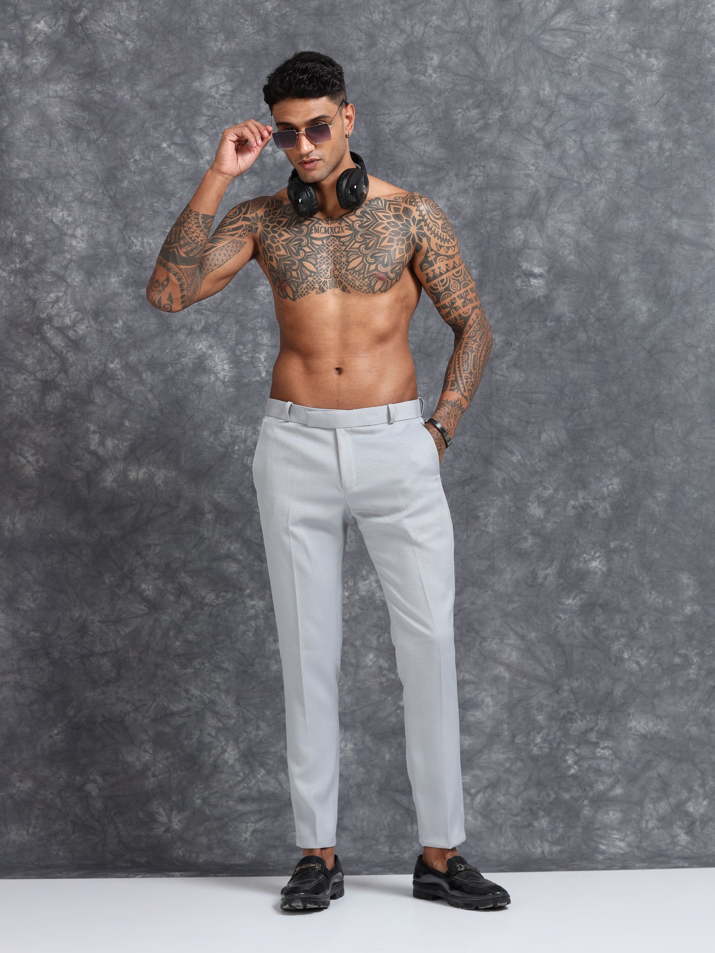 Light Grey Linen Trouser