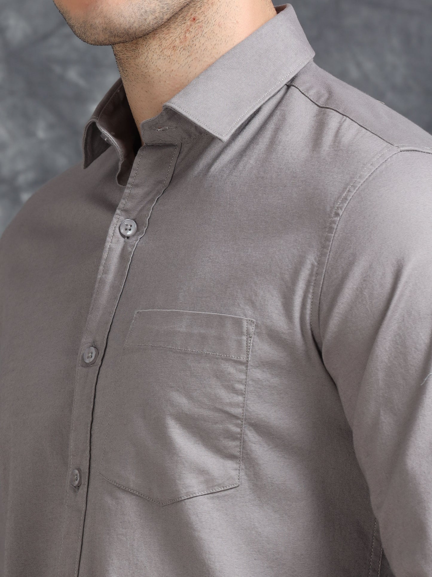 Grey Oxford Shirt