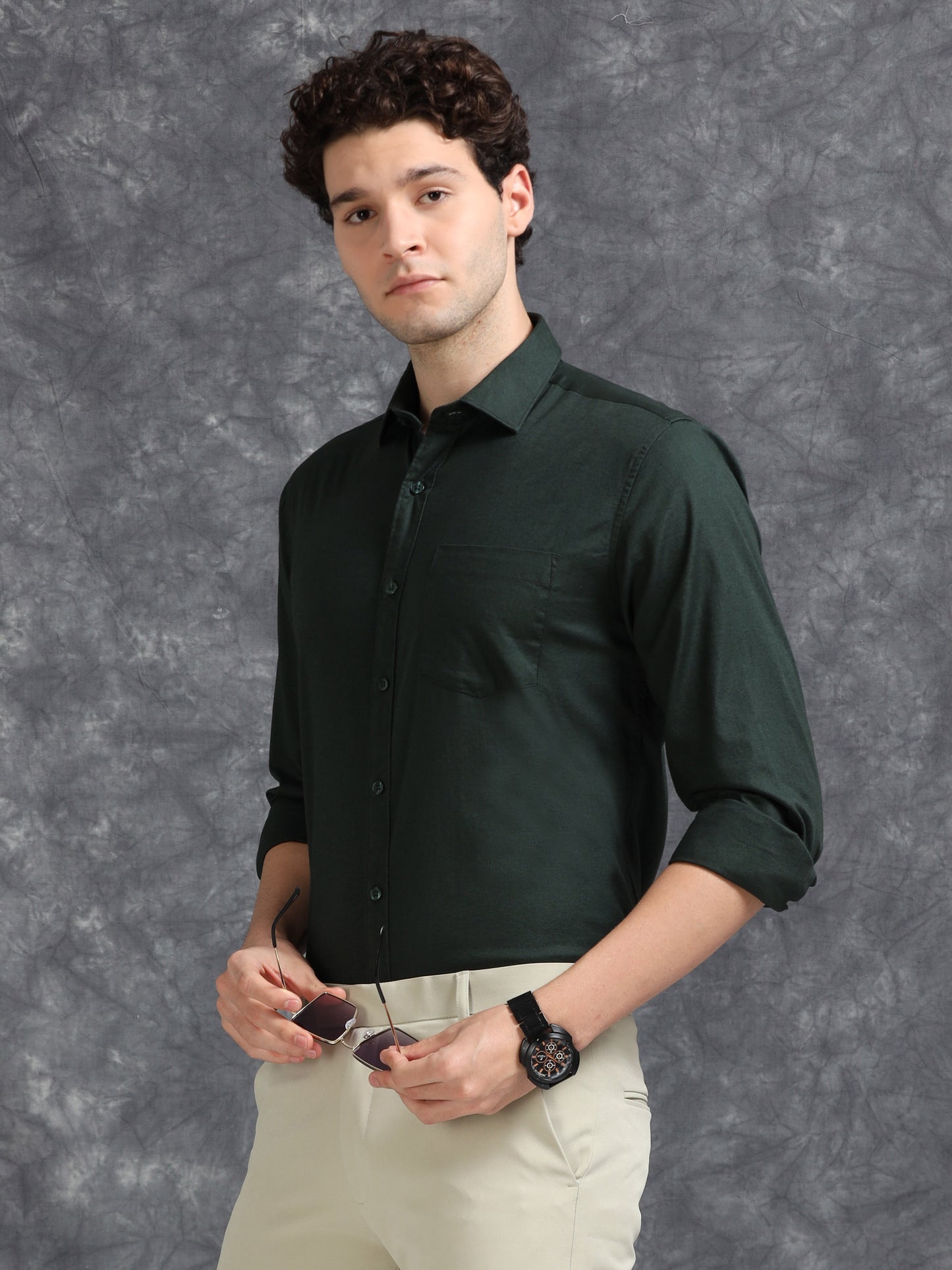 Dark Green Oxford Shirt