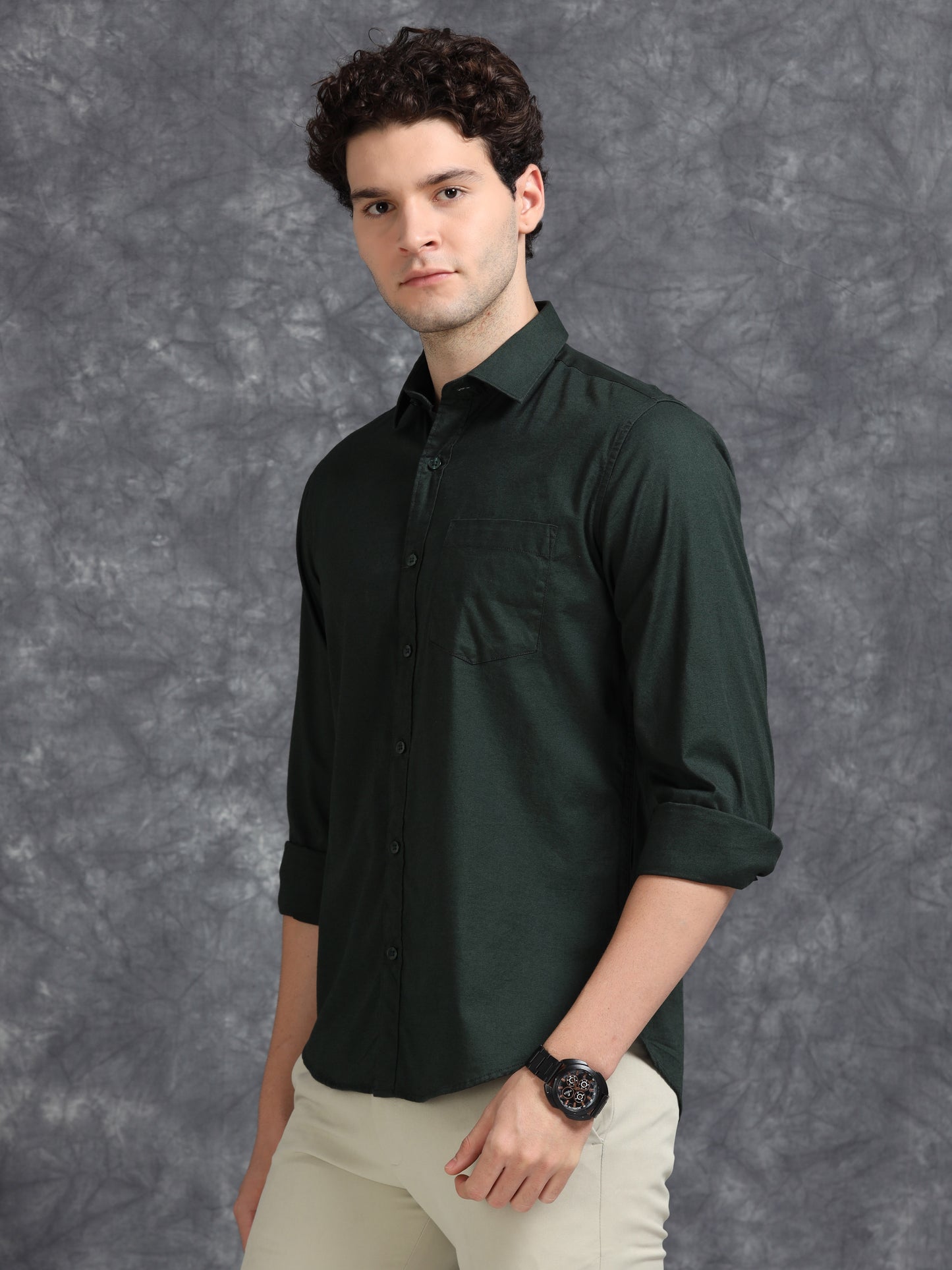 Dark Green Oxford Shirt