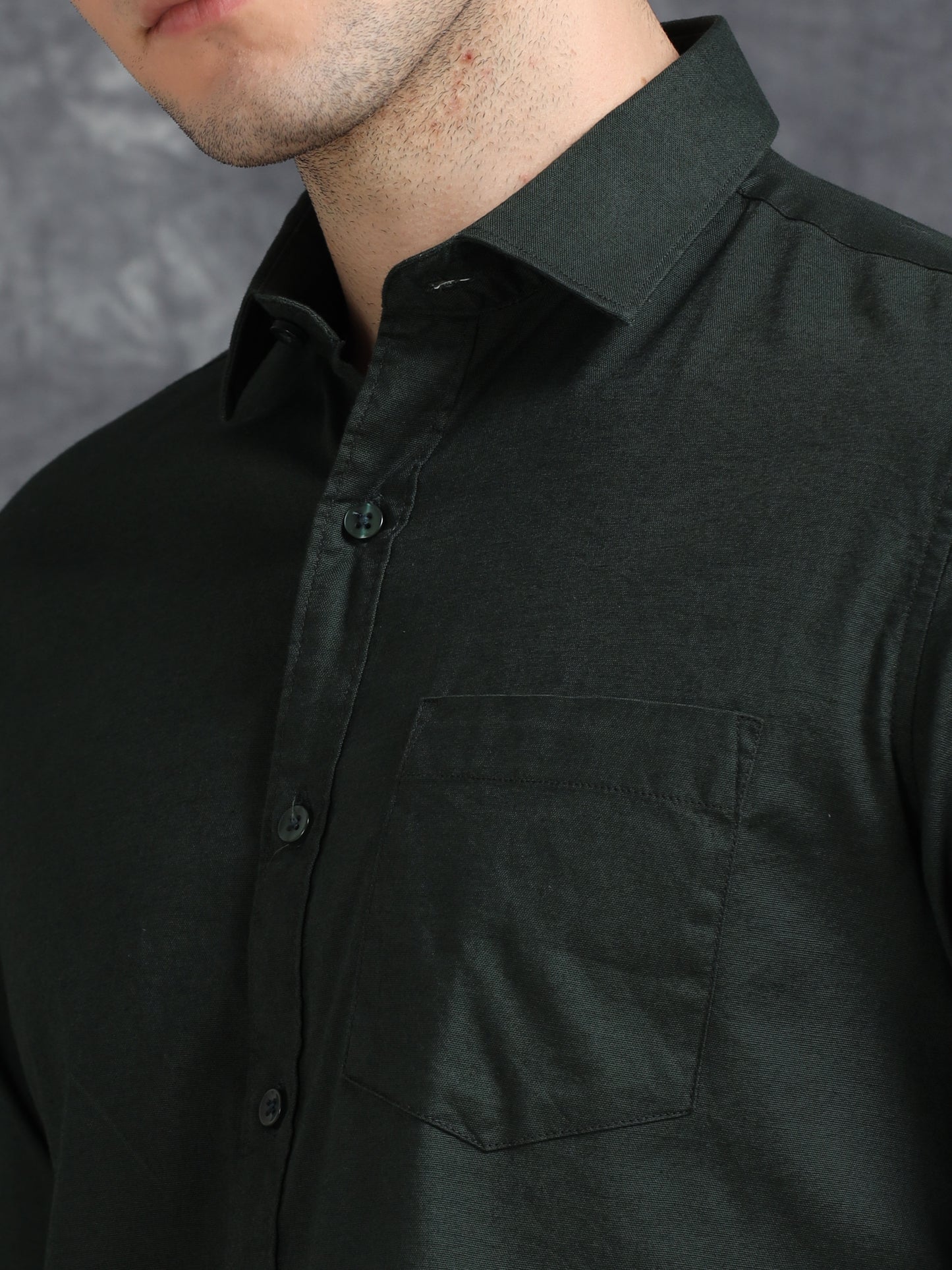 Dark Green Oxford Shirt