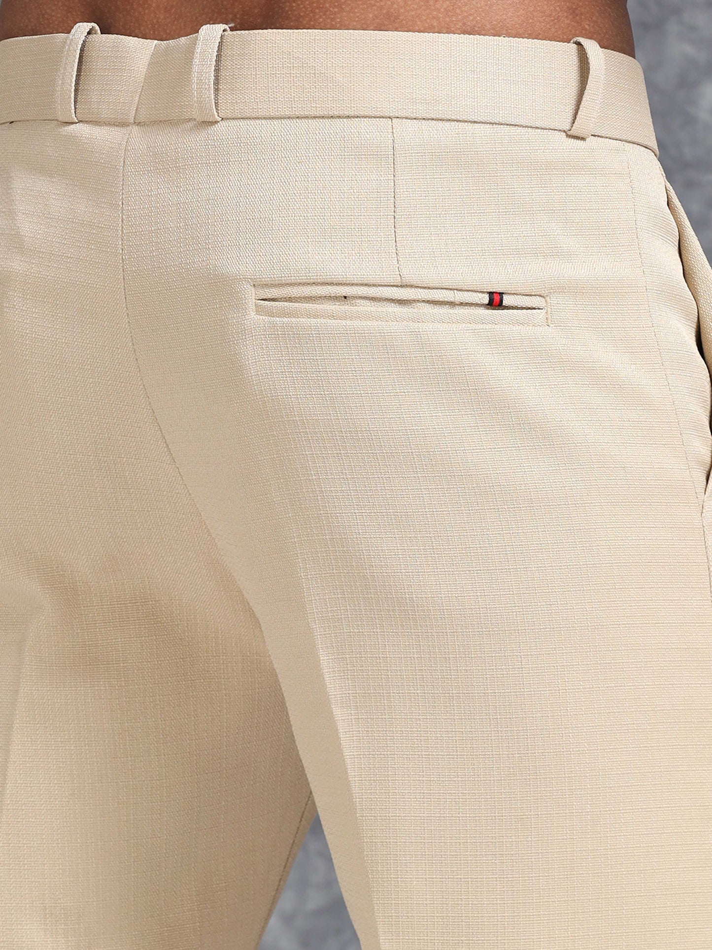 Beige Linen Trouser
