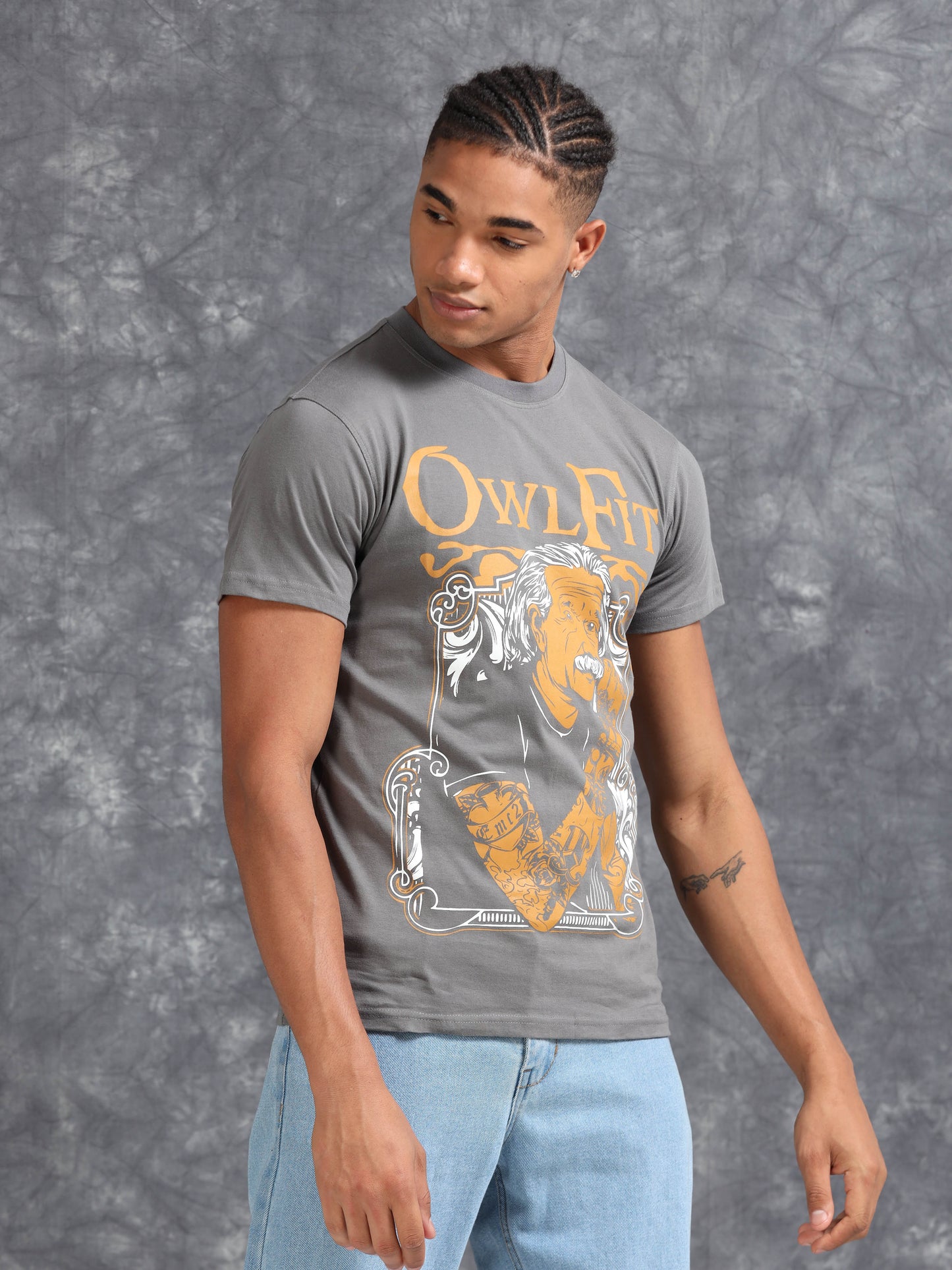 Grey Owl Fit Printed Tee