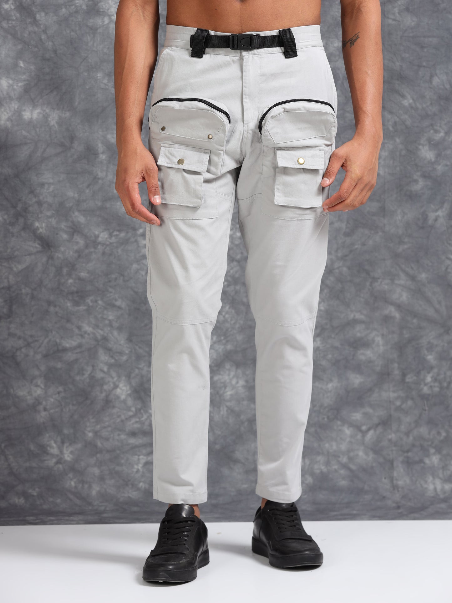 ProFit Thigh-Pocket Cargo Pant - Light Grey