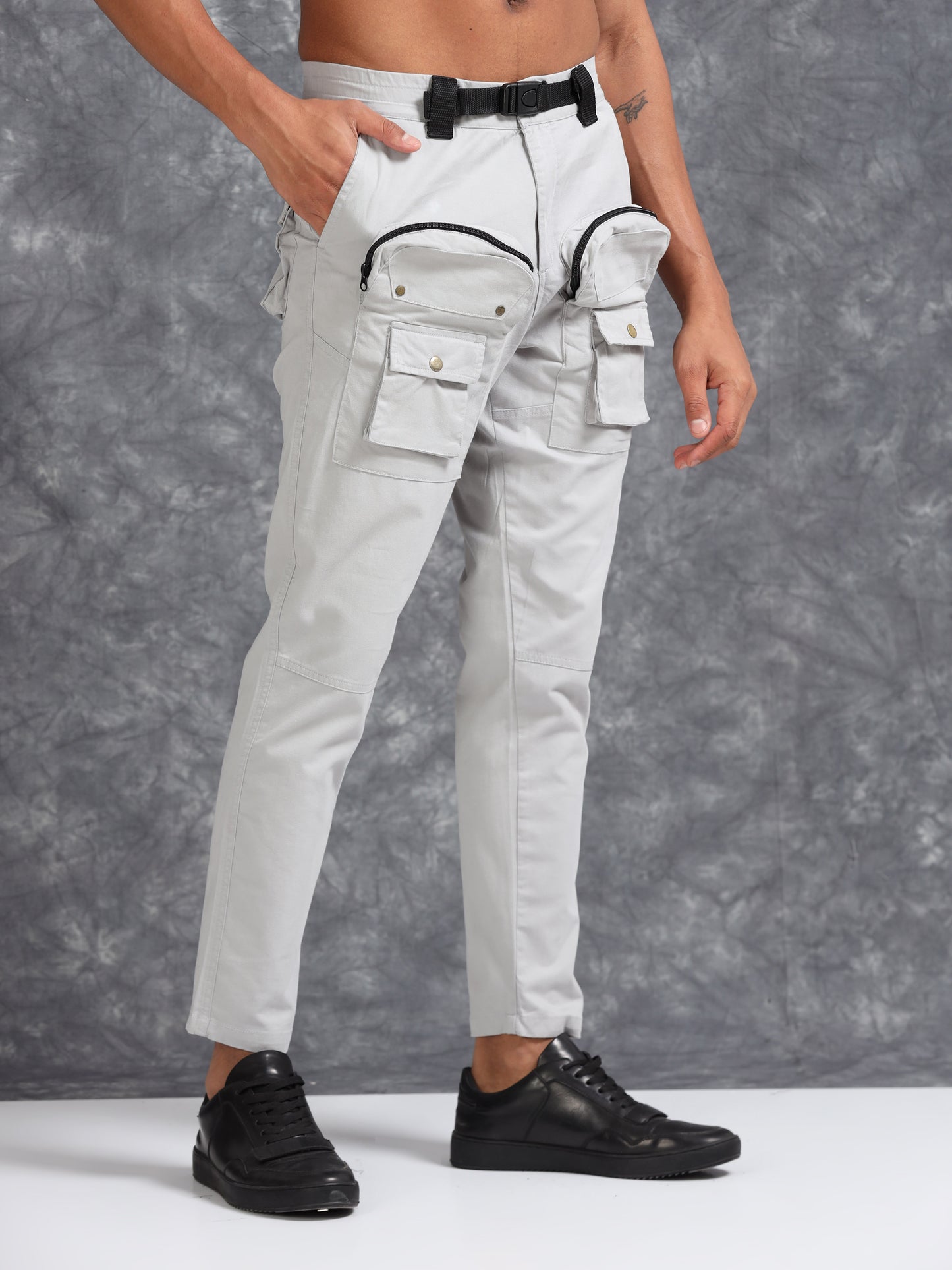 ProFit Thigh-Pocket Cargo Pant - Light Grey