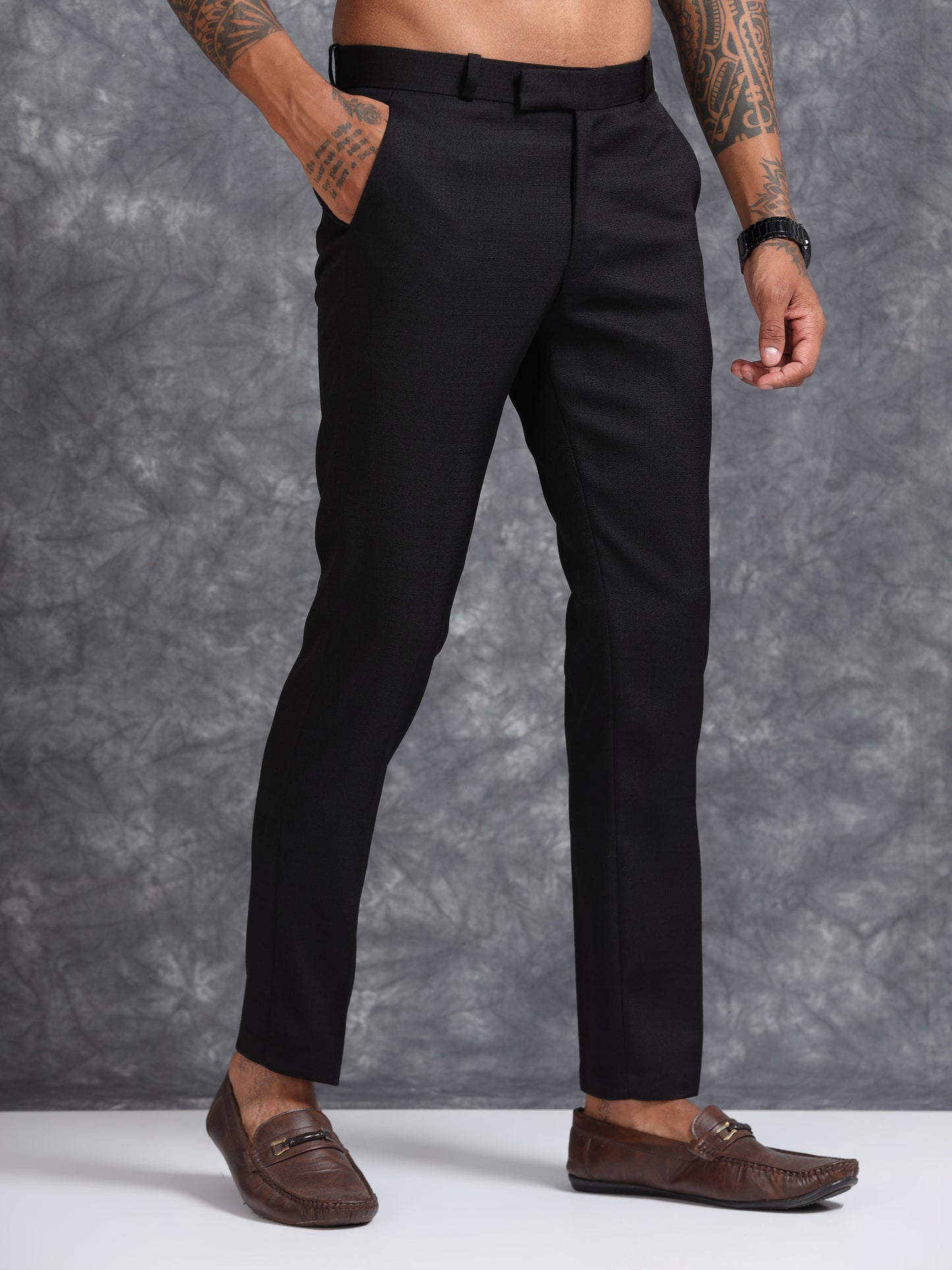 Black Linen Trouser