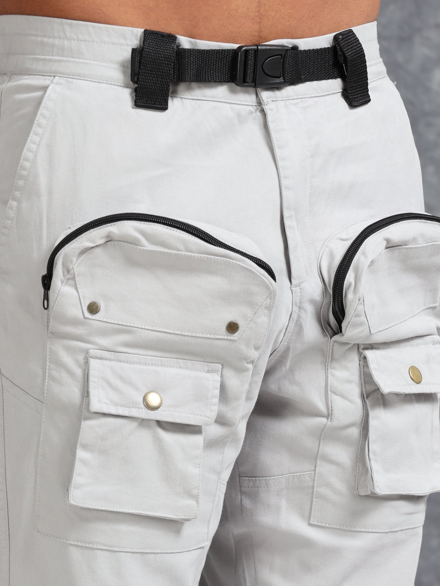 ProFit Thigh-Pocket Cargo Pant - Light Grey