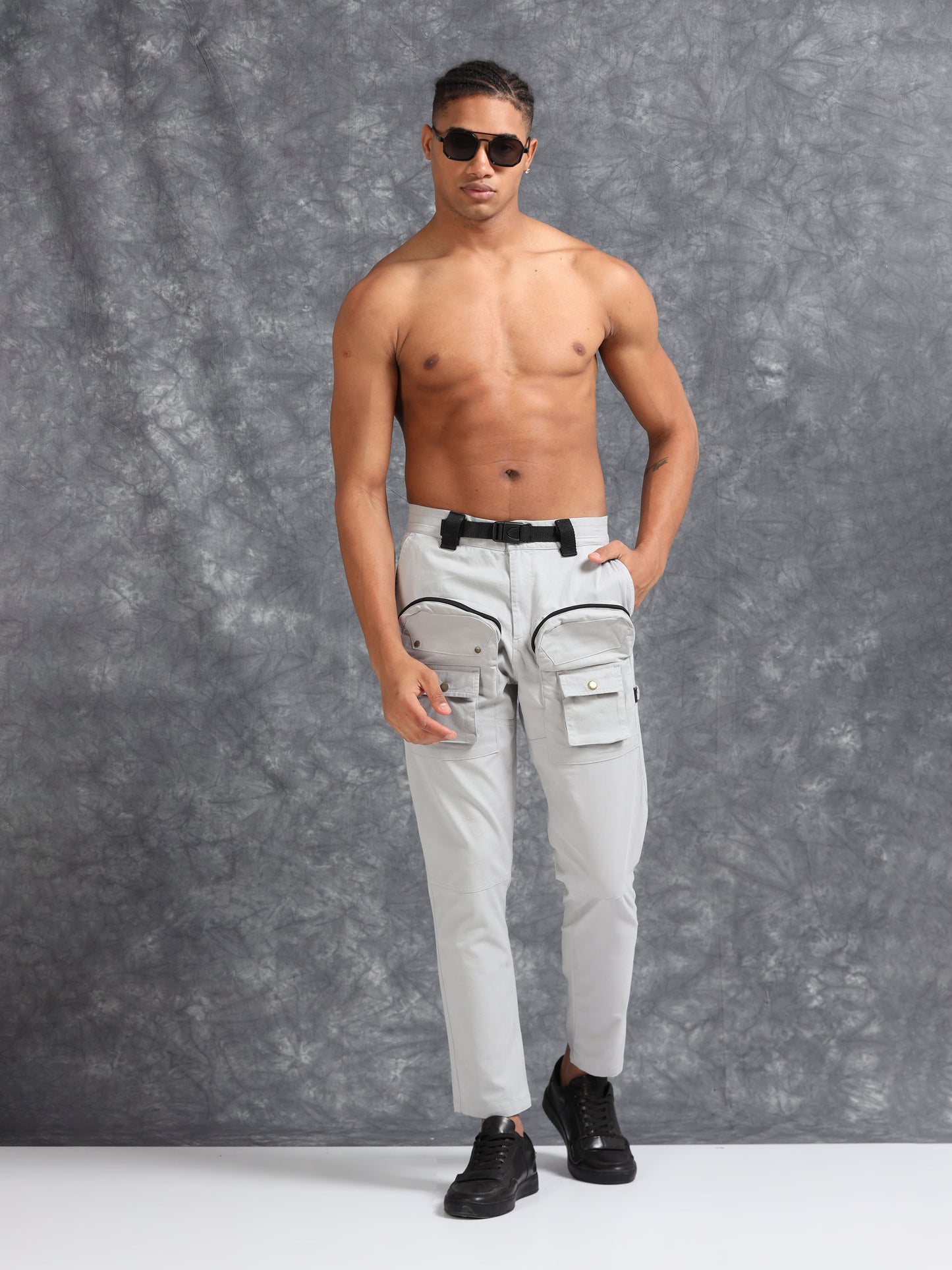 ProFit Thigh-Pocket Cargo Pant - Light Grey