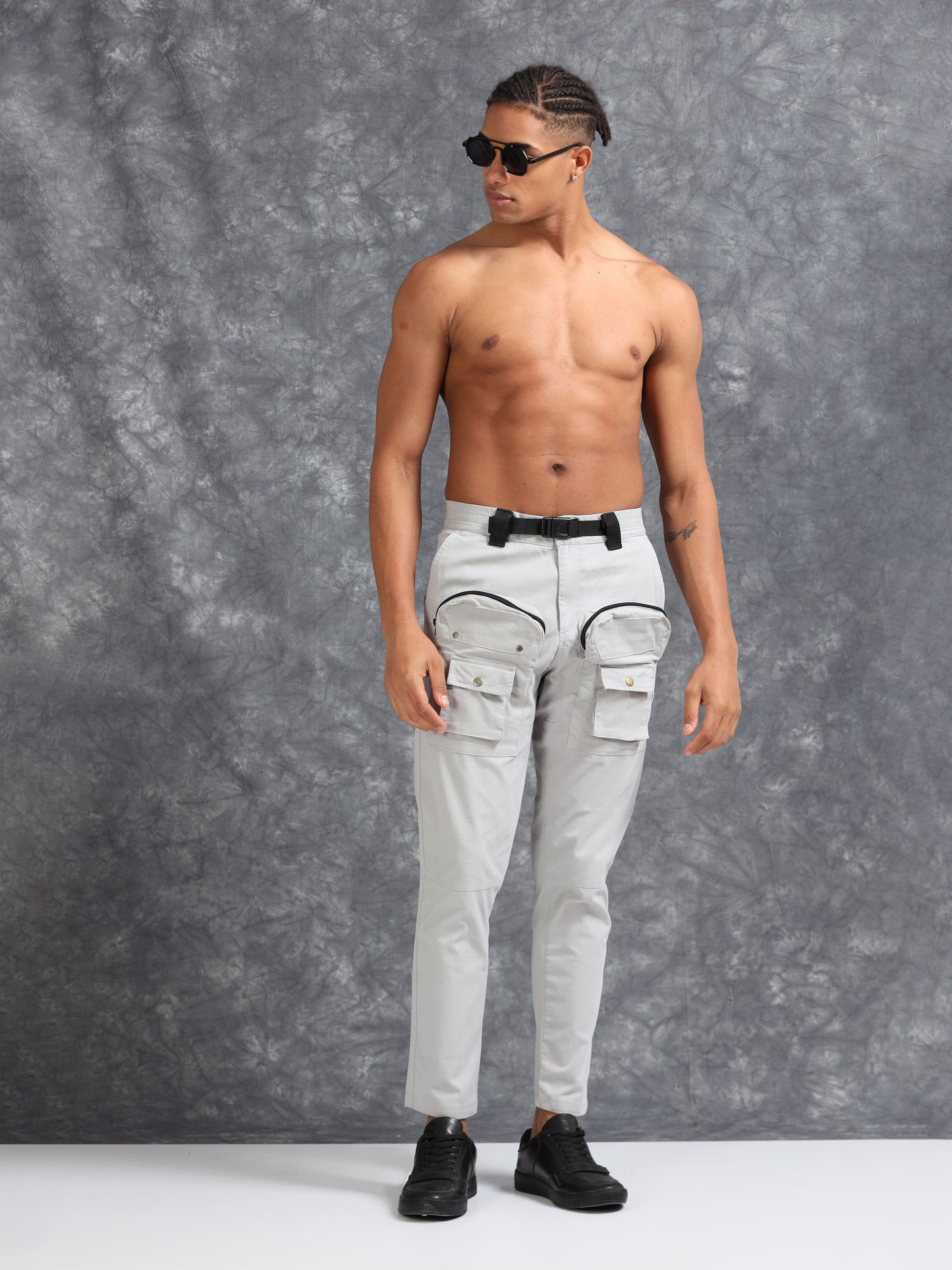 ProFit Thigh-Pocket Cargo Pant - Light Grey
