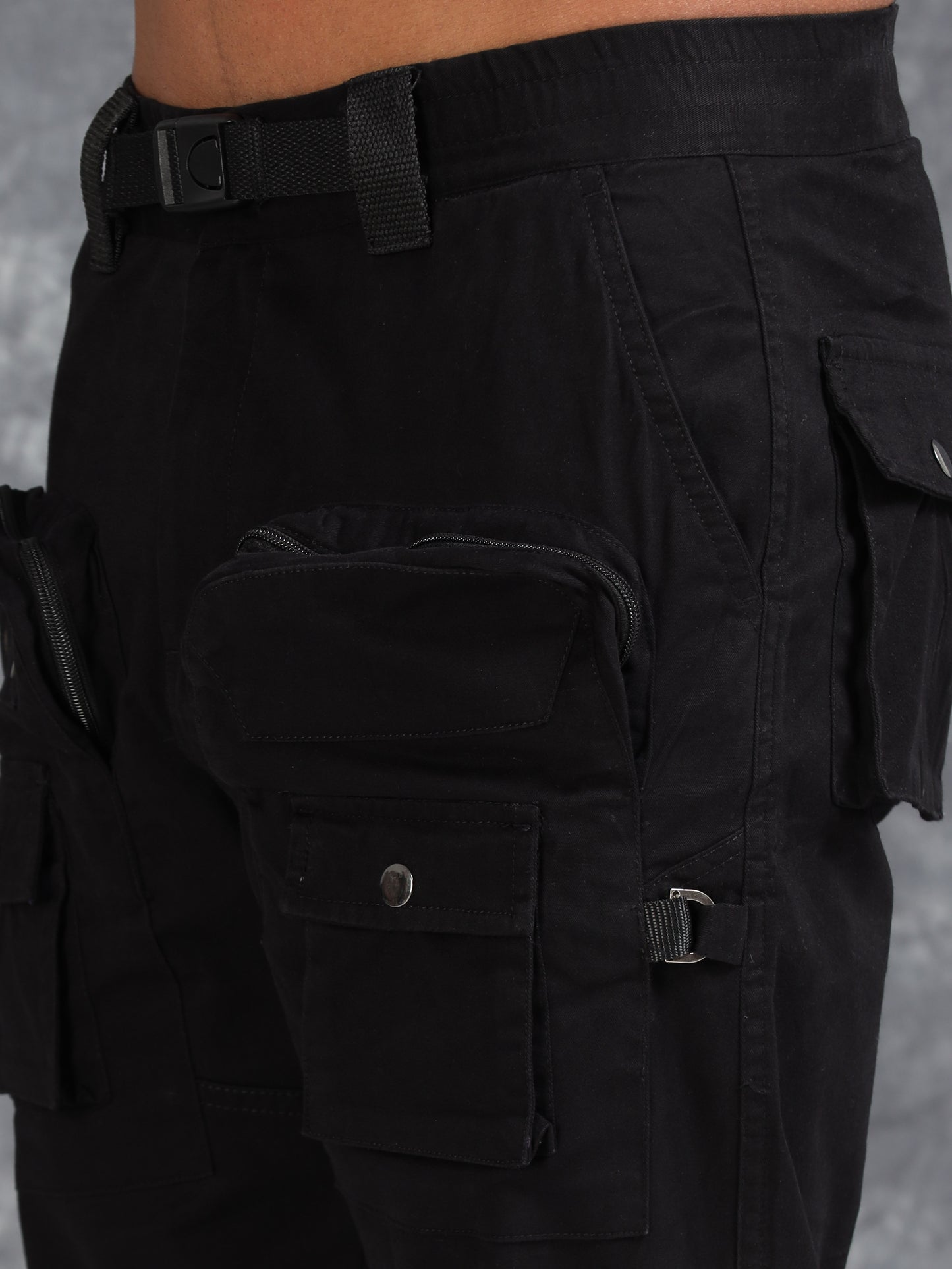 ProFit Thigh-Pocket Cargo Pant - Black