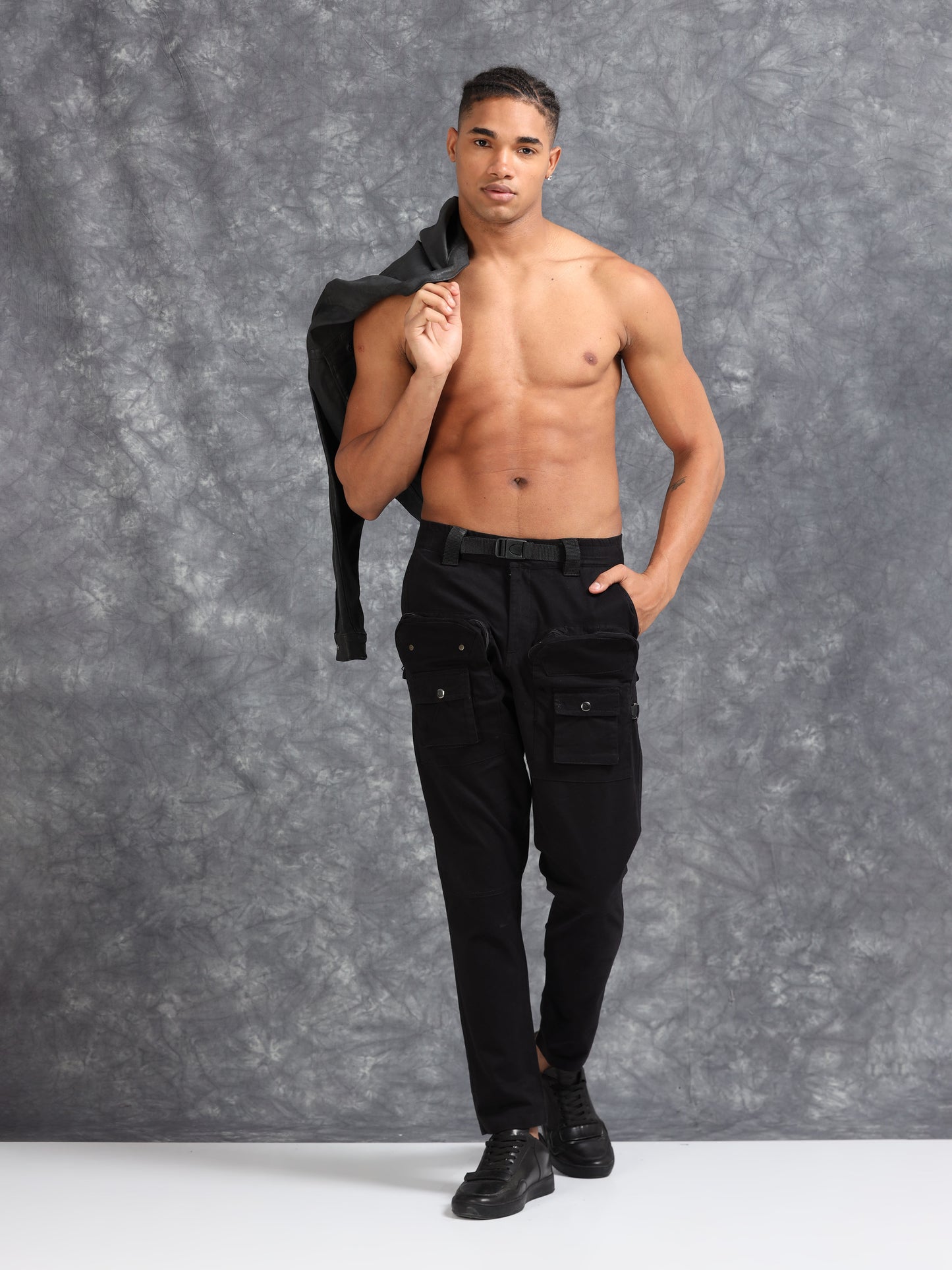 ProFit Thigh-Pocket Cargo Pant - Black