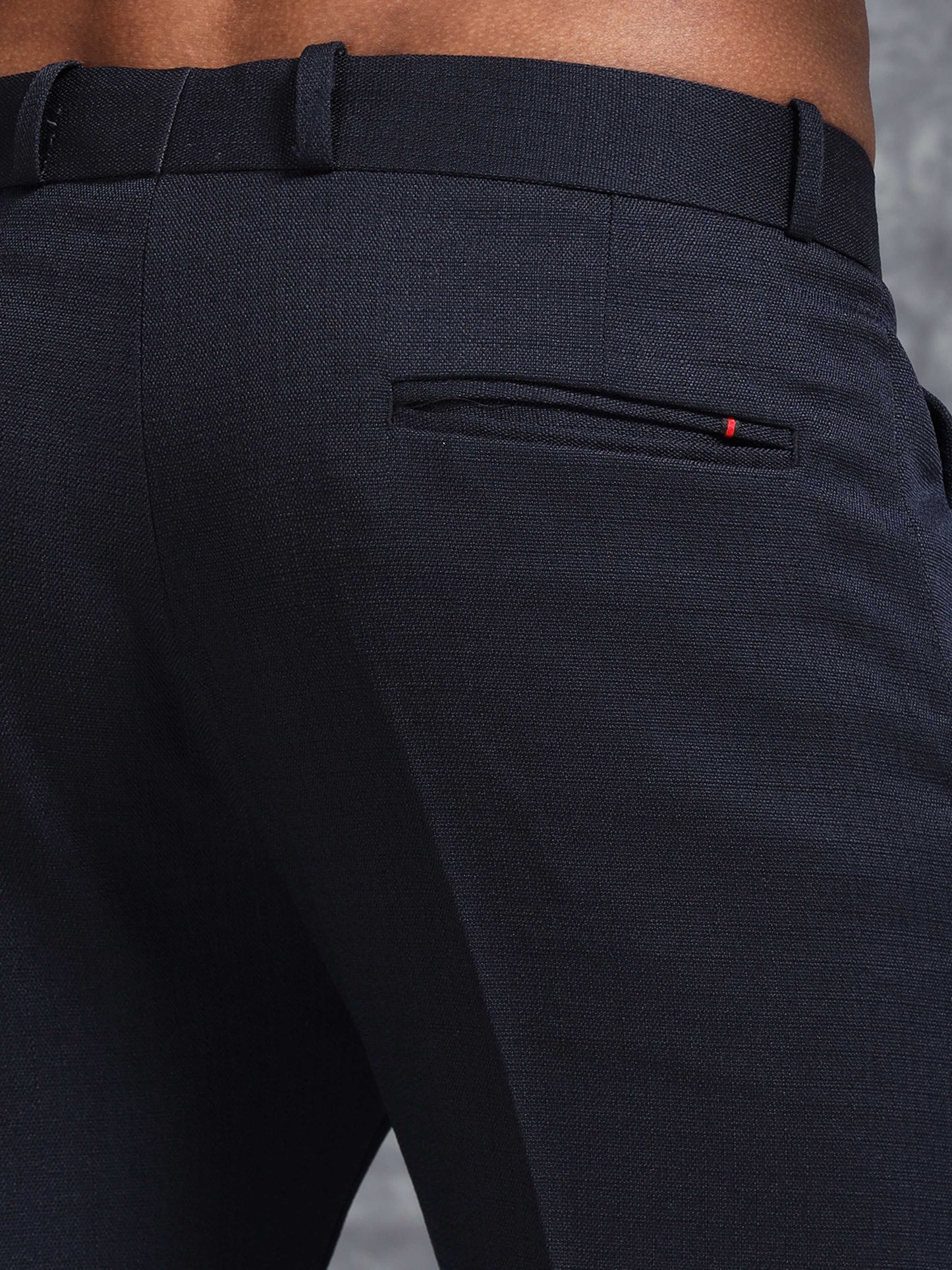 Navy Linen Trouser