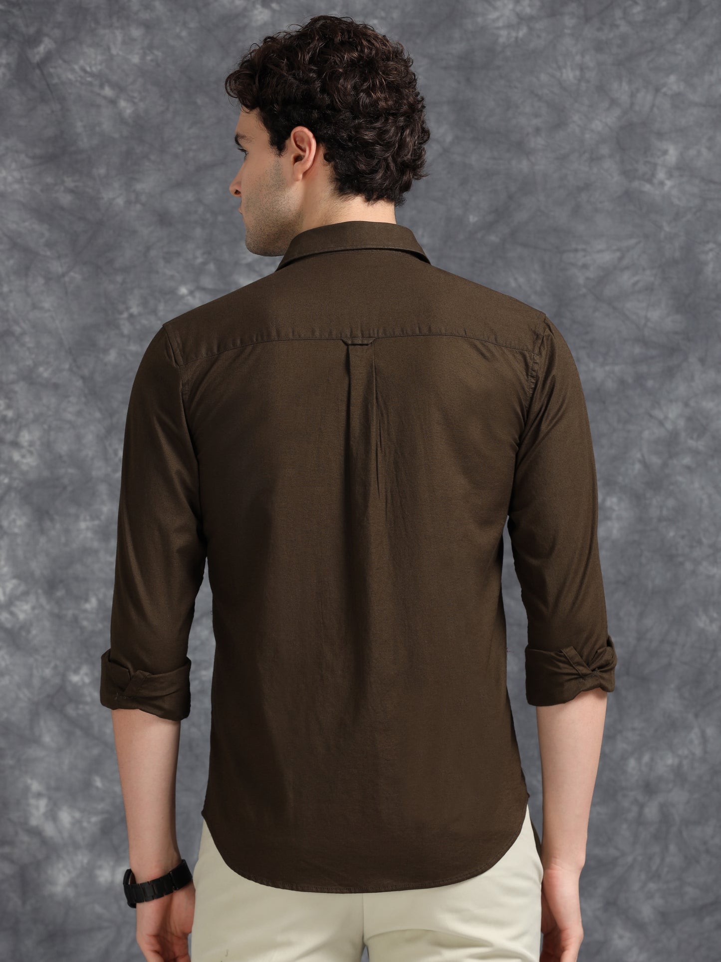 Chocolate Brown Oxford Shirt