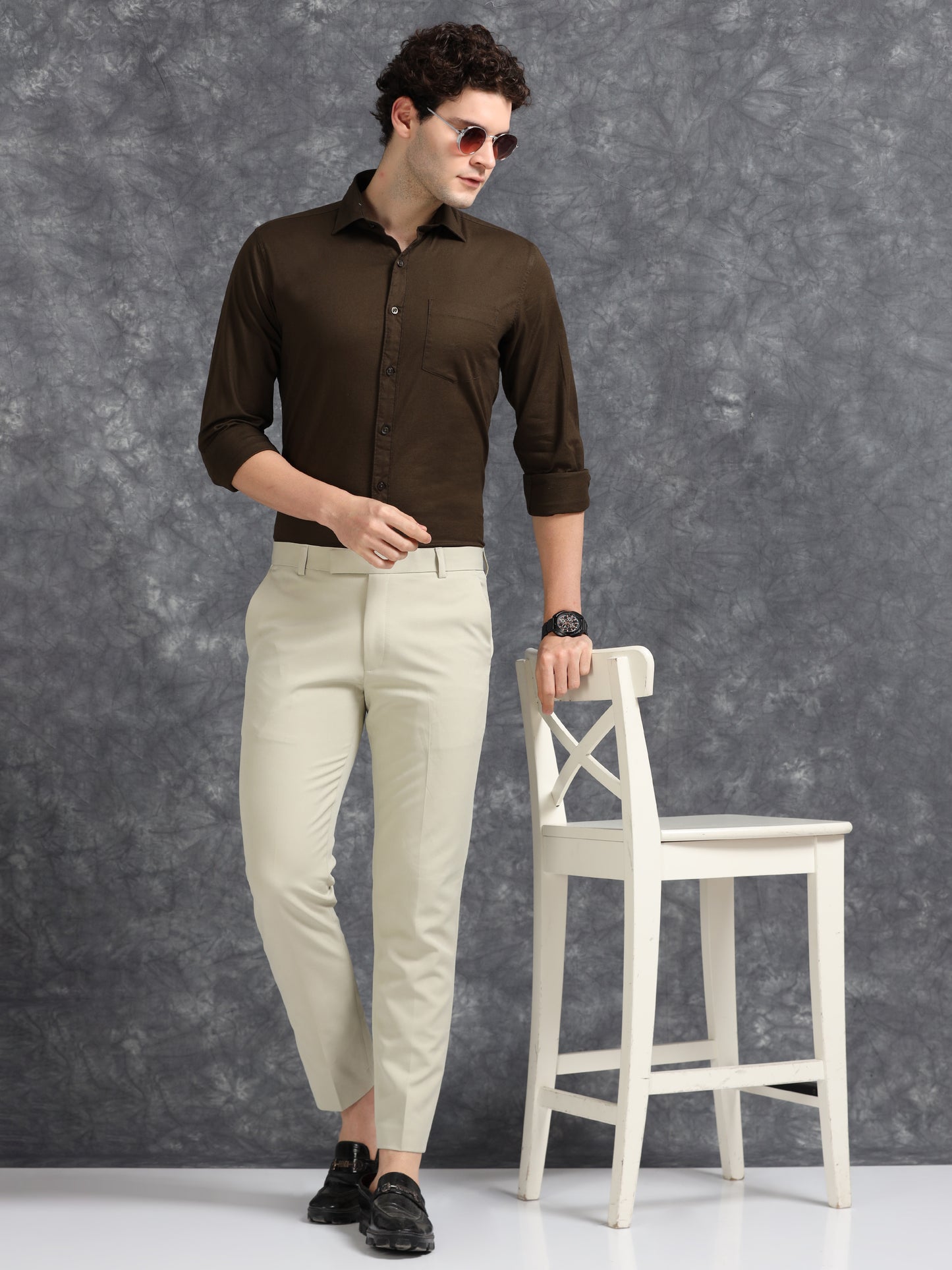 Chocolate Brown Oxford Shirt
