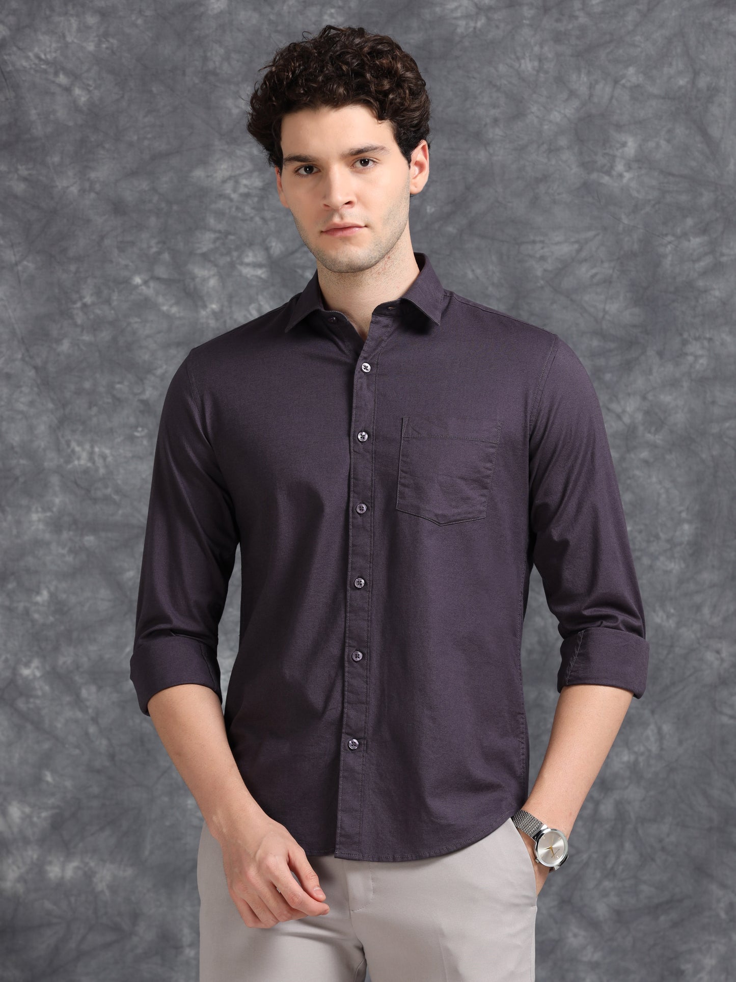 Slate Grey Oxford Shirt