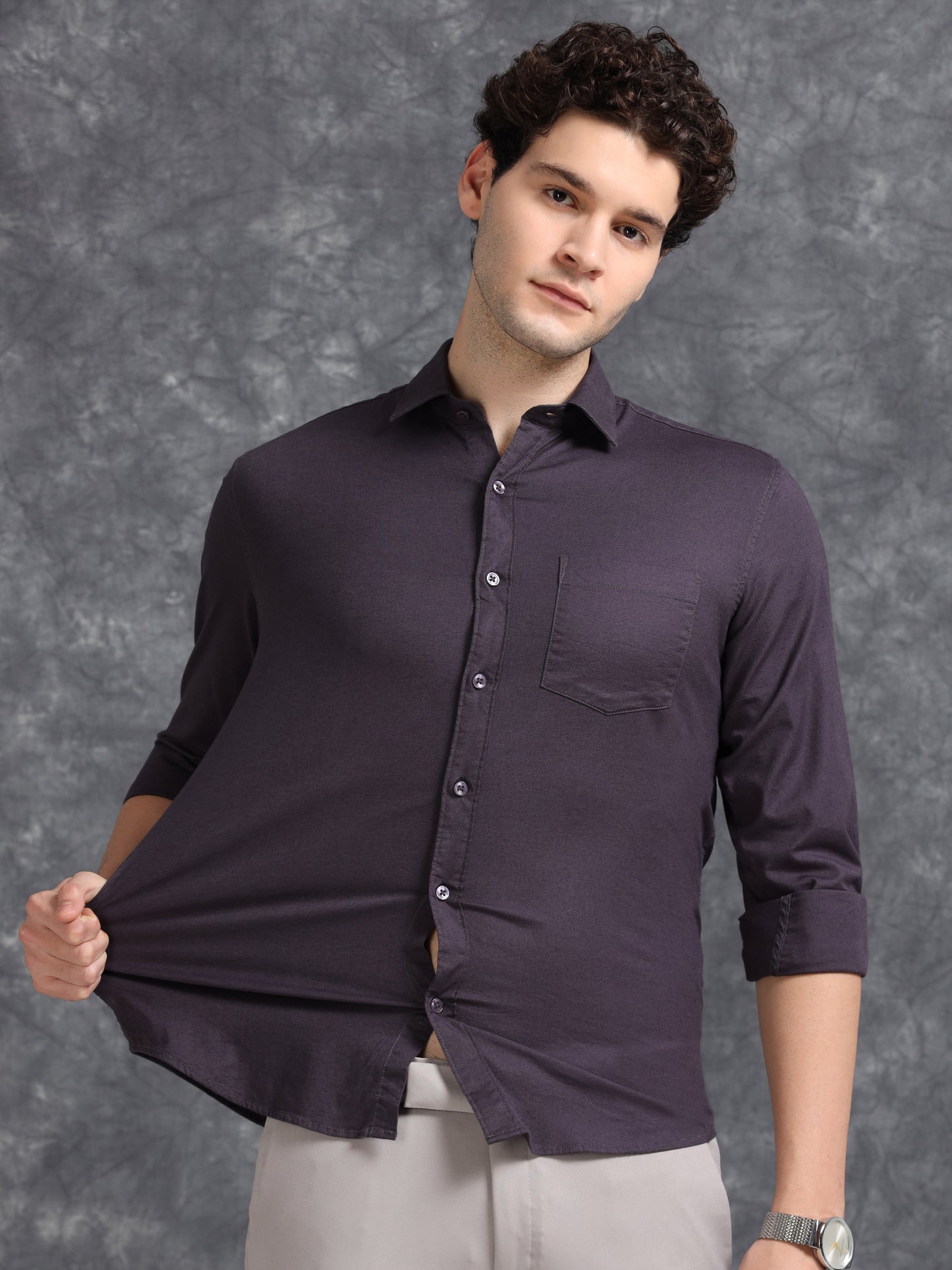 Slate Grey Oxford Shirt