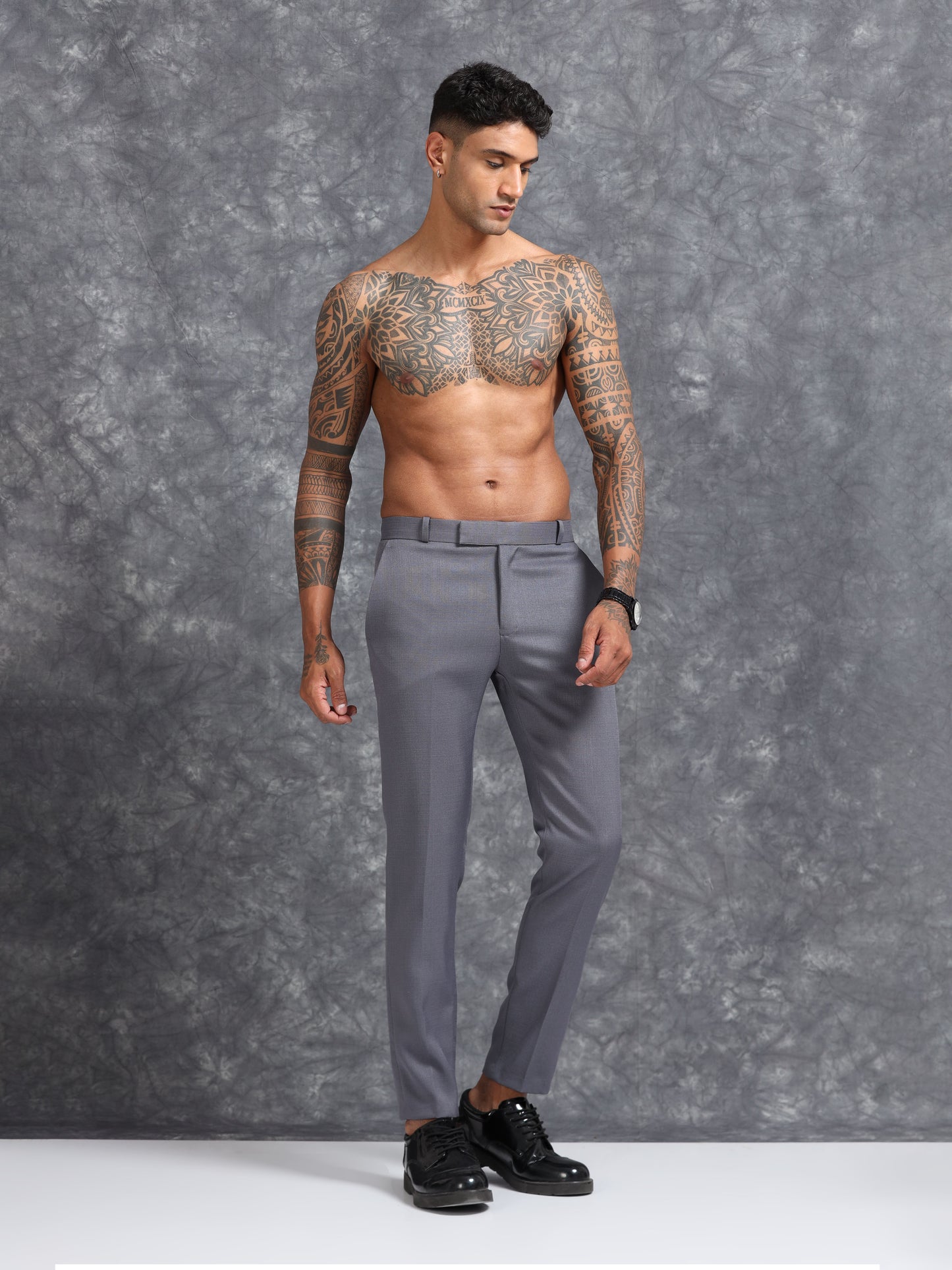 Light Grey Linen Trouser