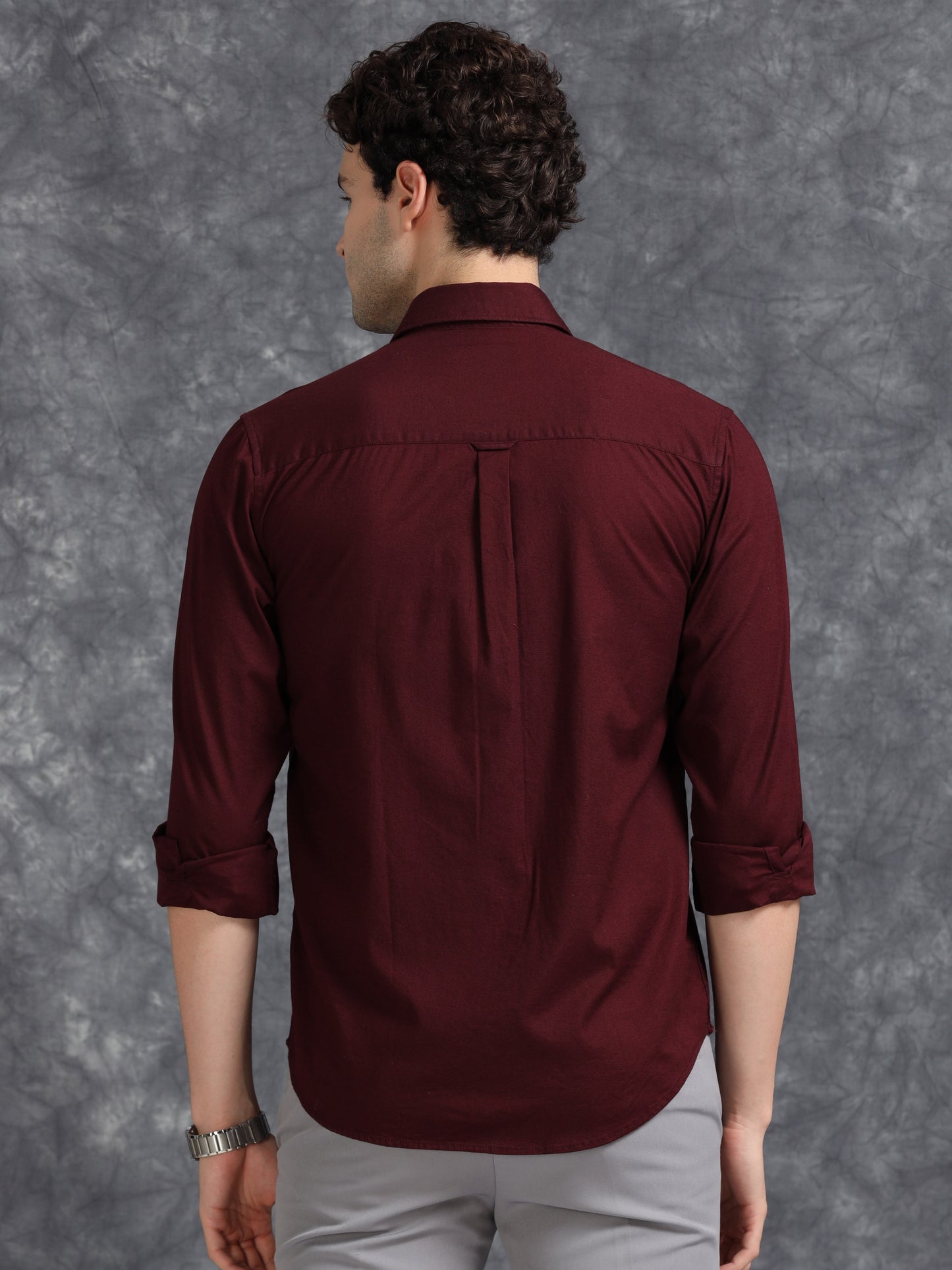 Maroon Oxford Shirt