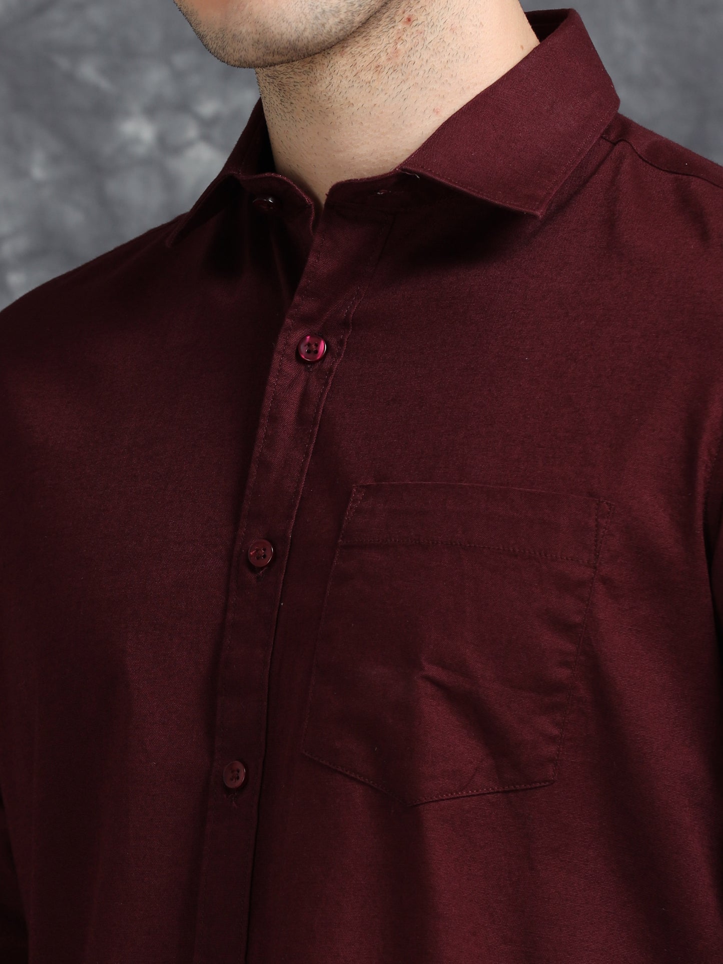 Maroon Oxford Shirt