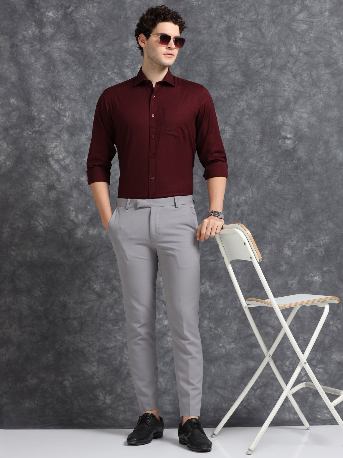 Maroon Oxford Shirt