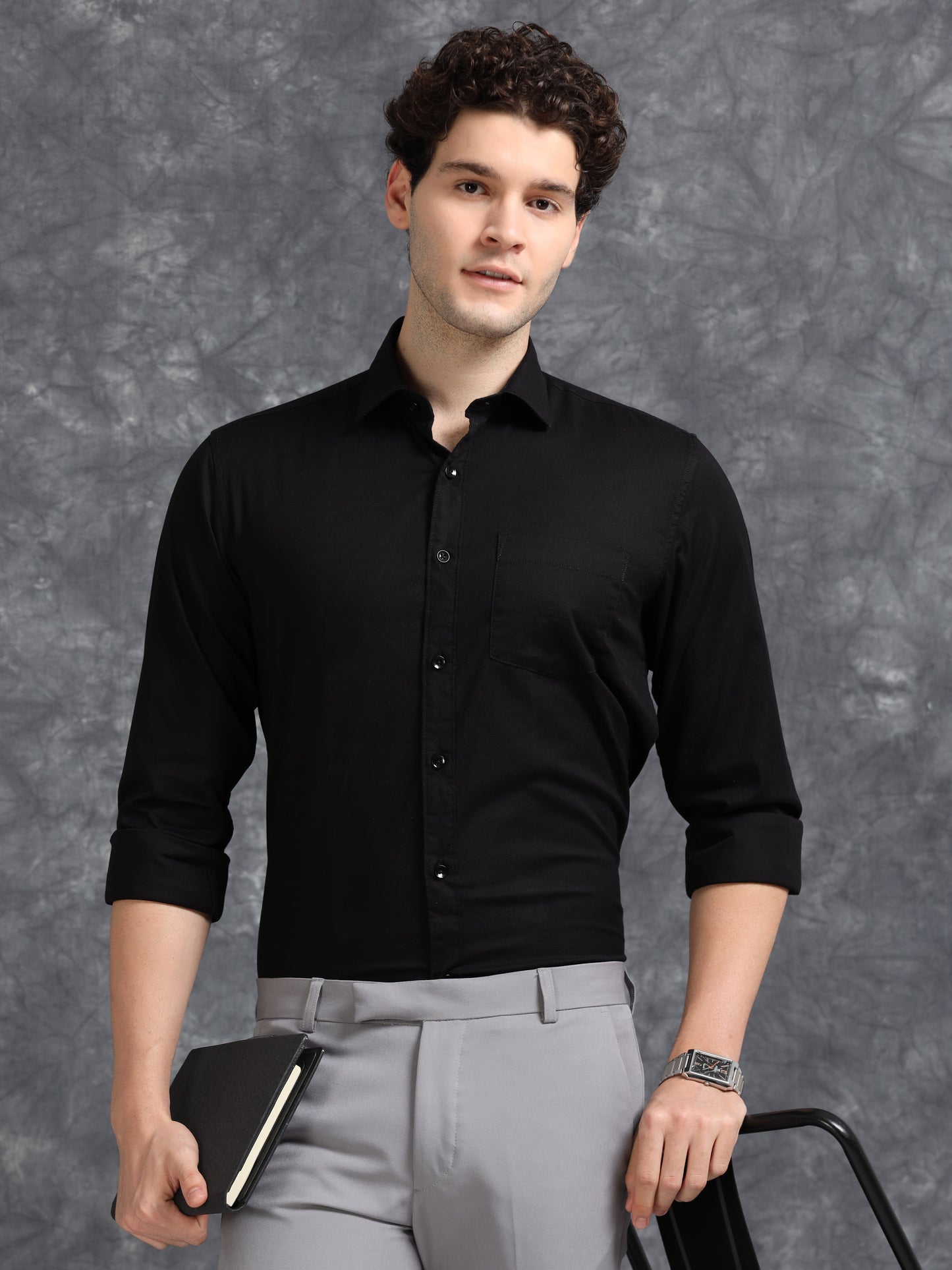 Black Oxford Shirt