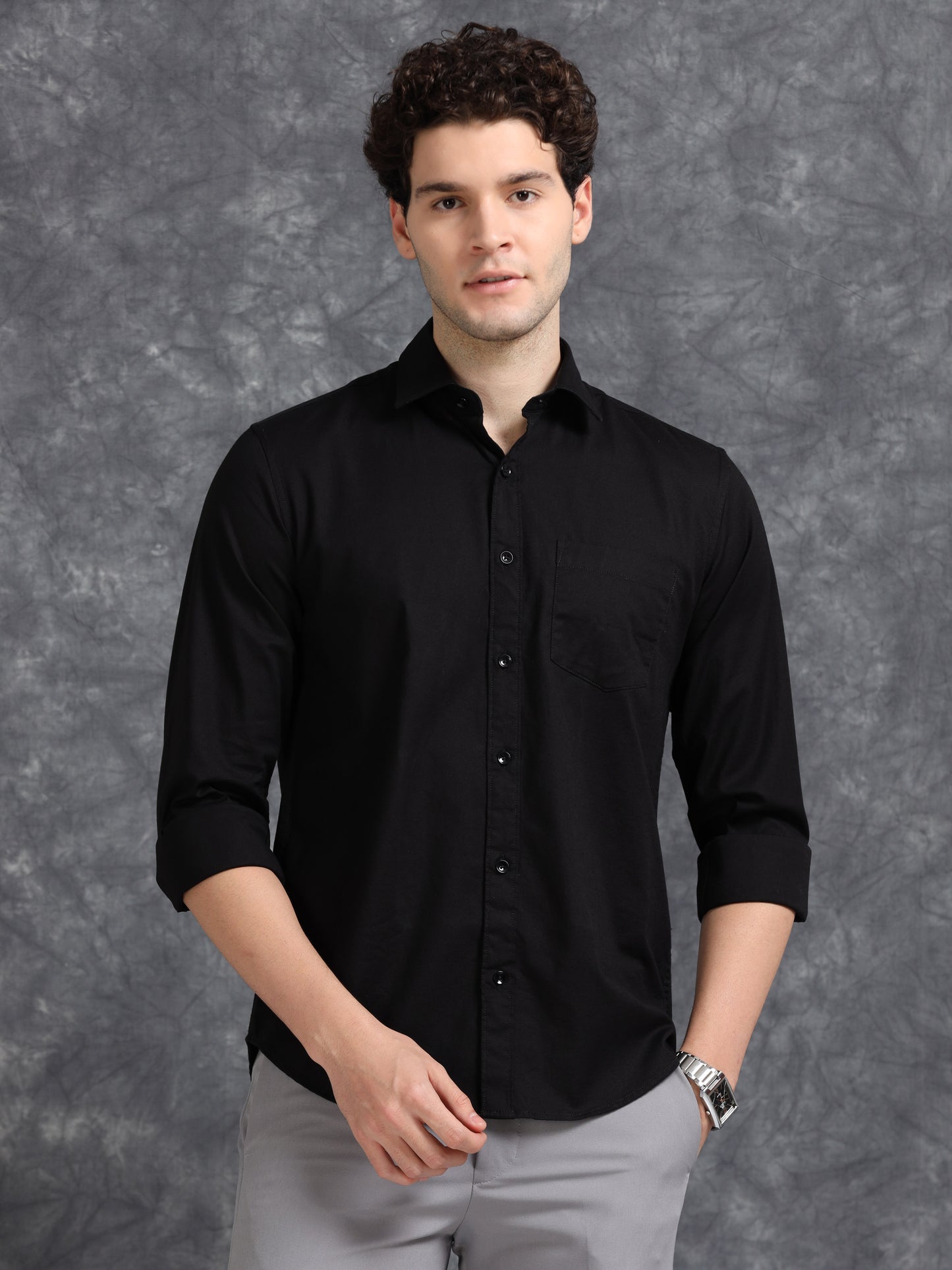 Black Oxford Shirt