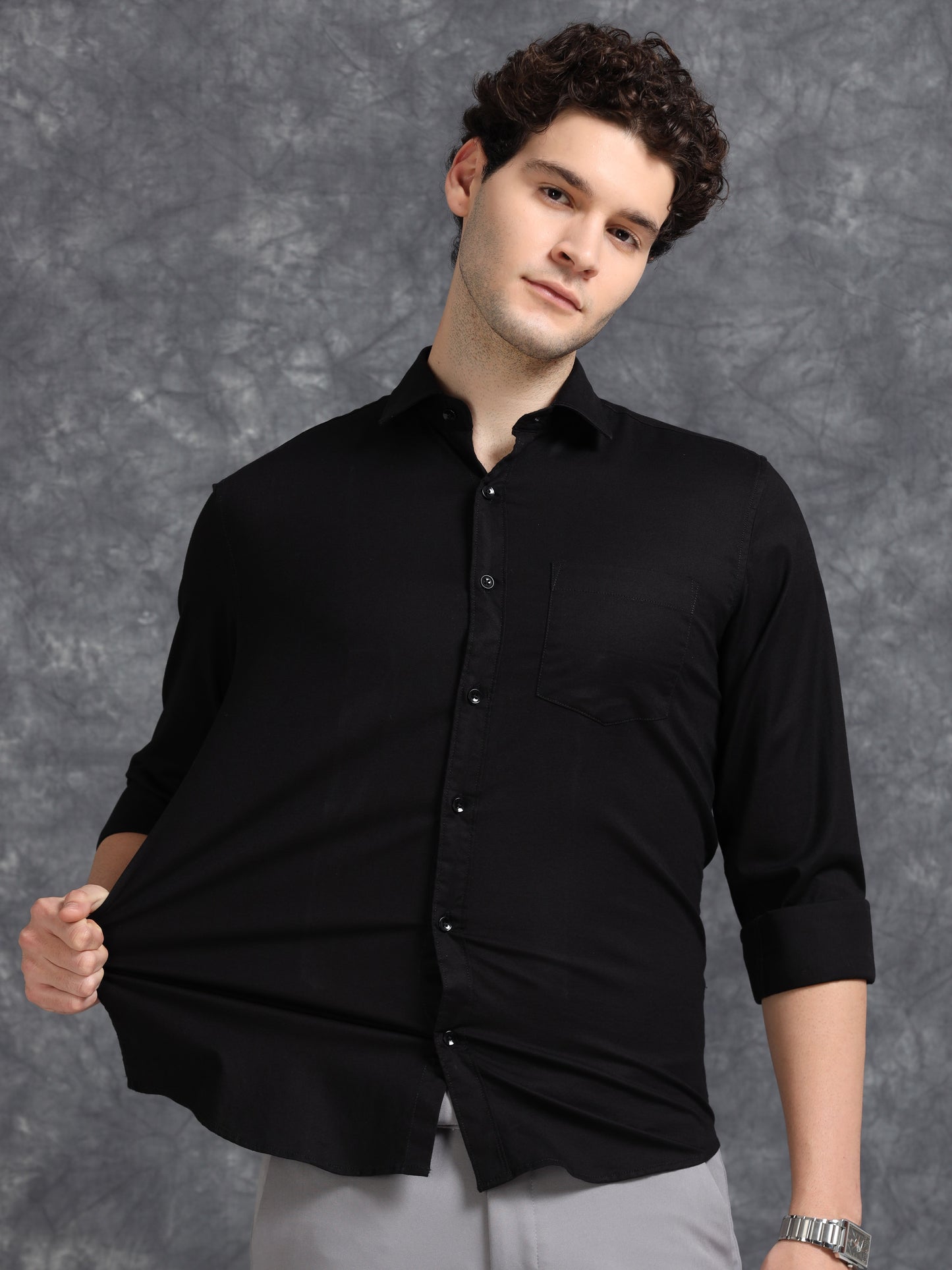 Black Oxford Shirt
