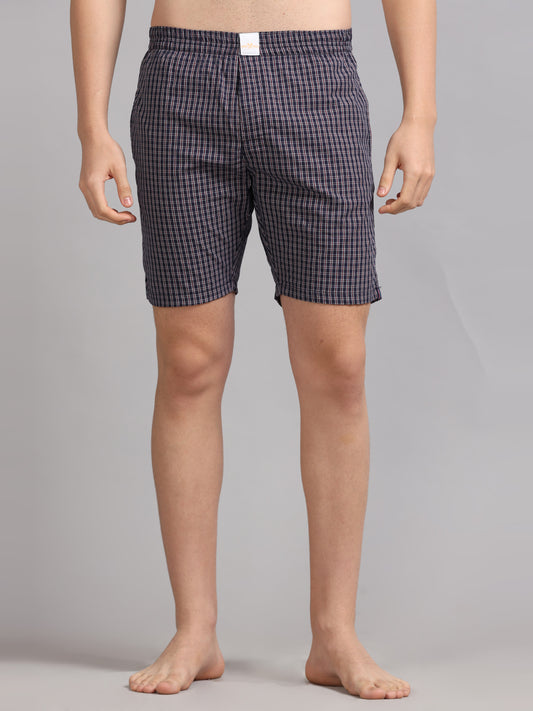 Black Micro Checks Boxer