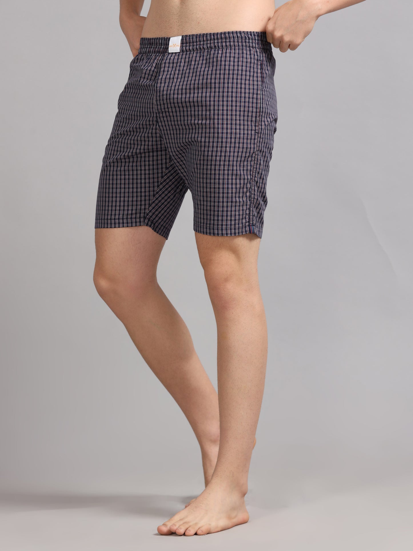 Black Micro Checks Boxer