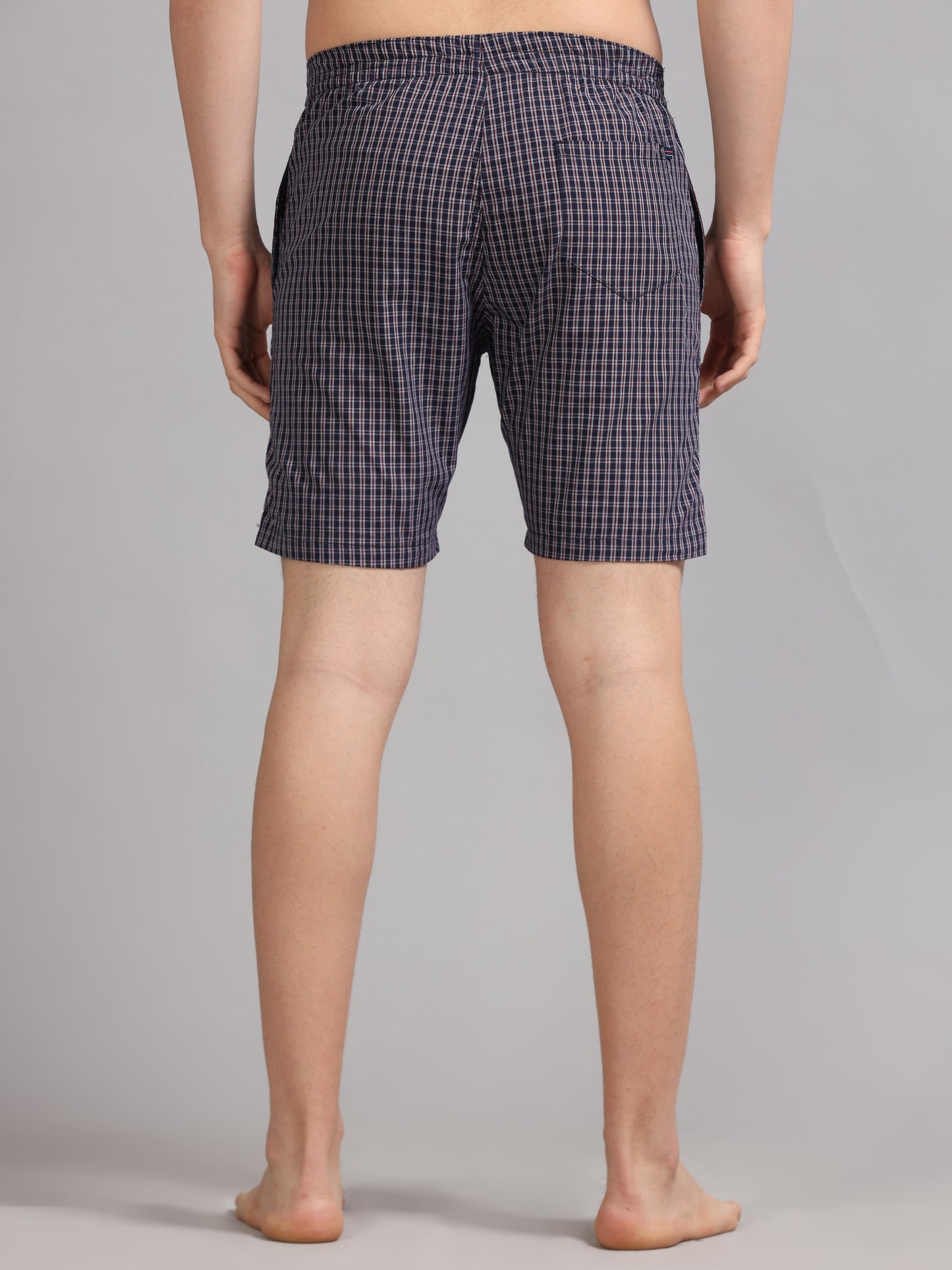 Black Micro Checks Boxer